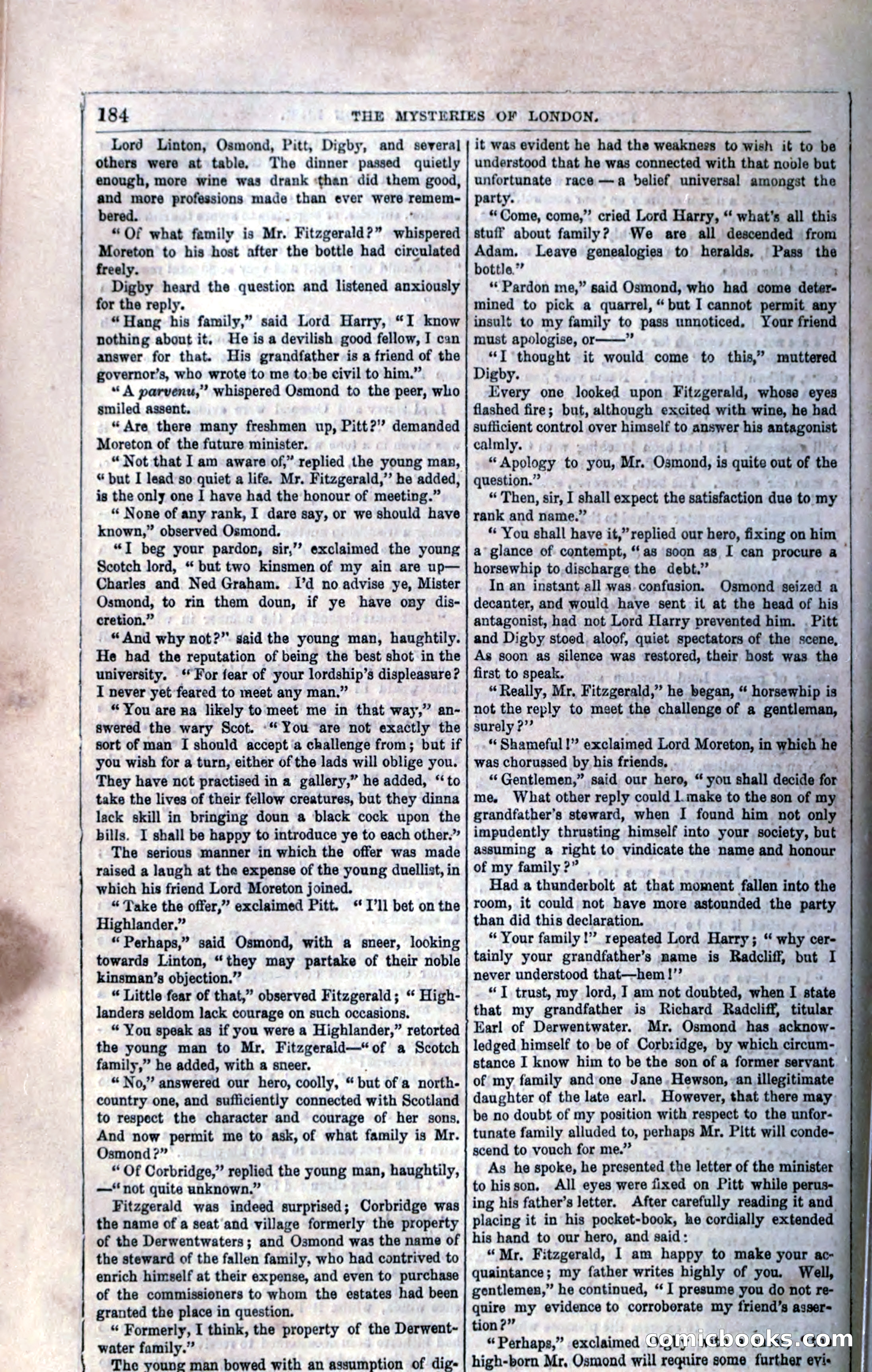 The Mysteries of London; or, Lights and Shadows of London Life — page 190 of 394