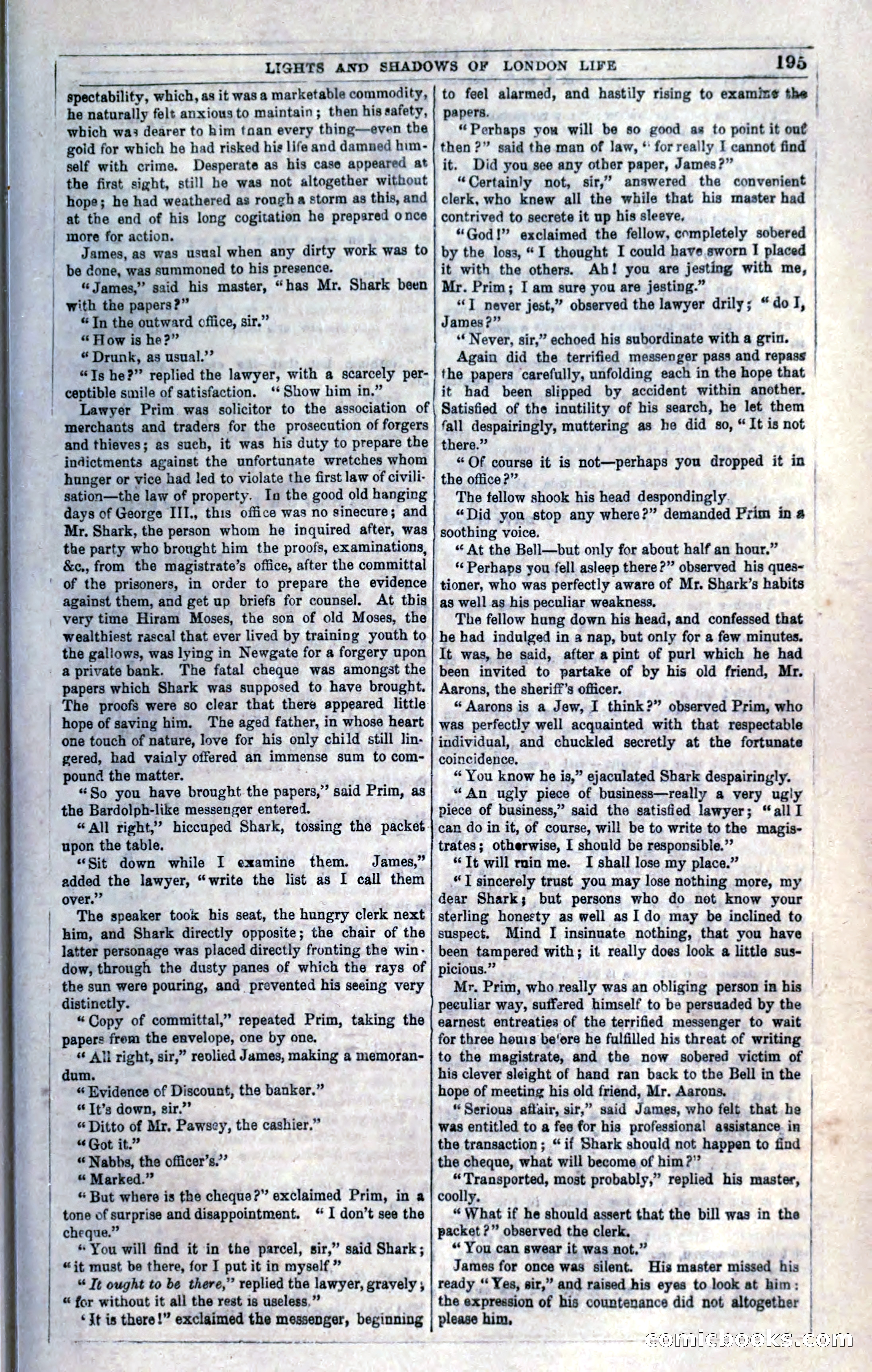 The Mysteries of London; or, Lights and Shadows of London Life — page 201 of 394