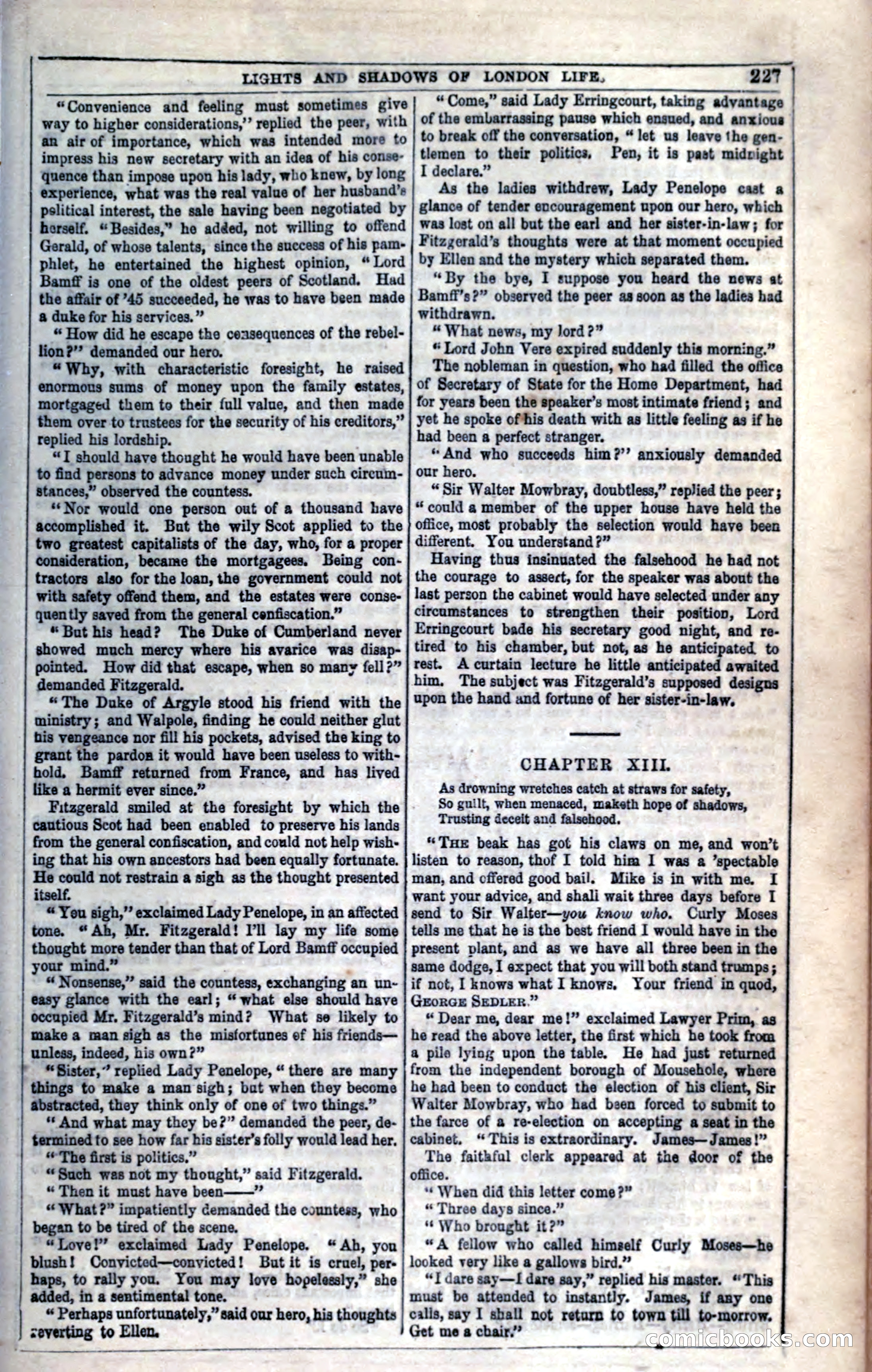 The Mysteries of London; or, Lights and Shadows of London Life — page 233 of 394