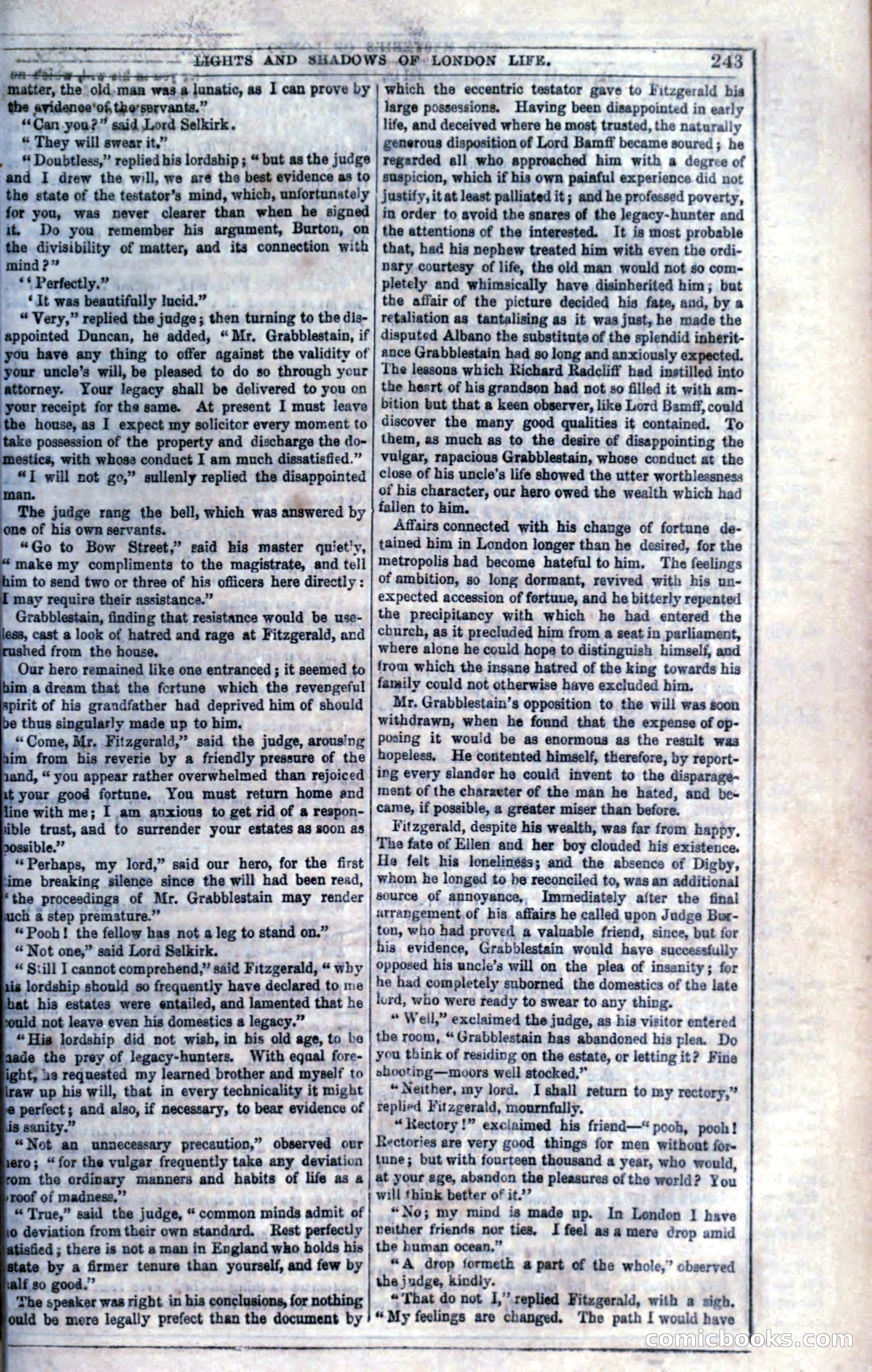 The Mysteries of London; or, Lights and Shadows of London Life — page 245 of 394