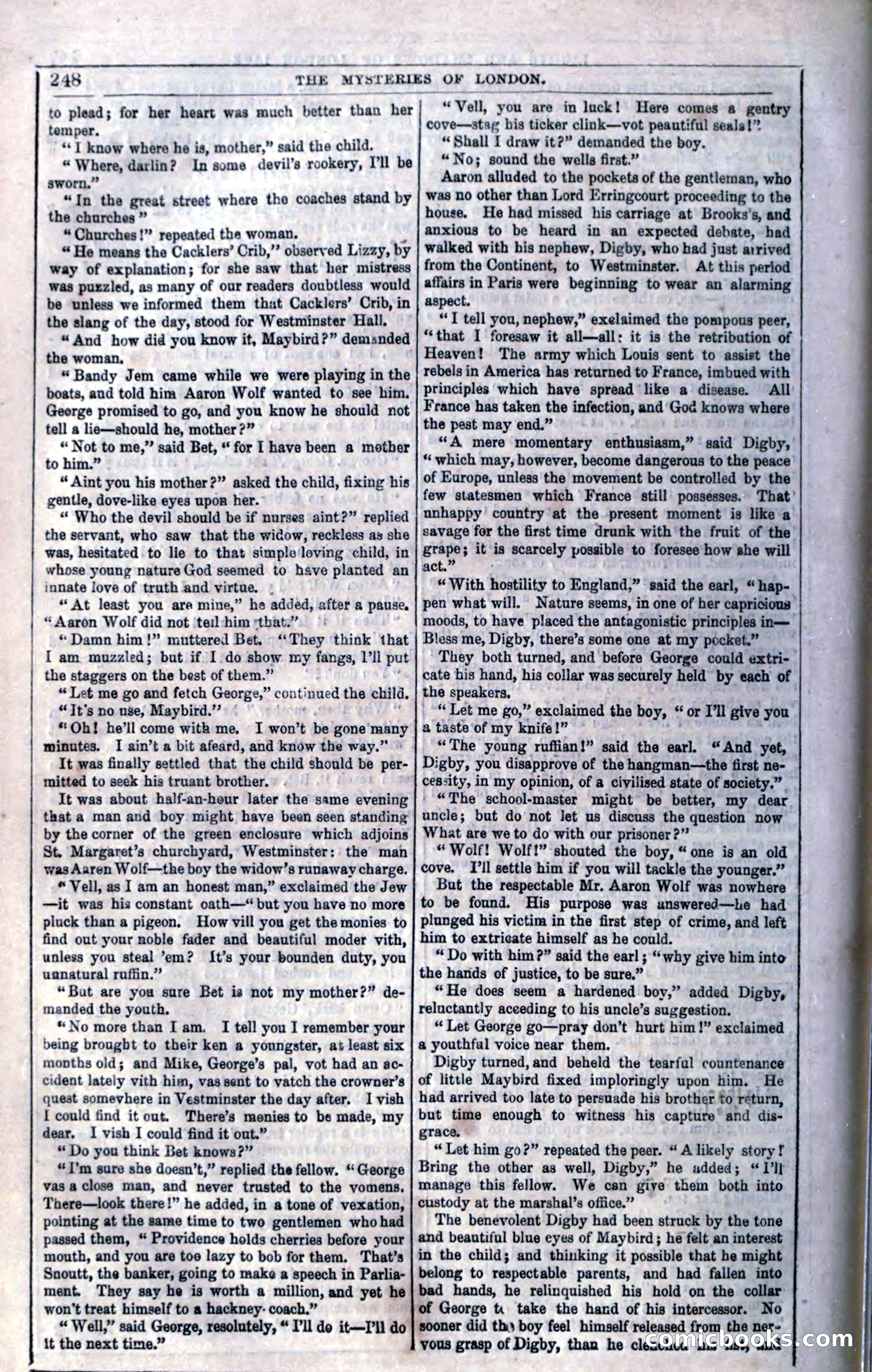 The Mysteries of London; or, Lights and Shadows of London Life — page 250 of 394