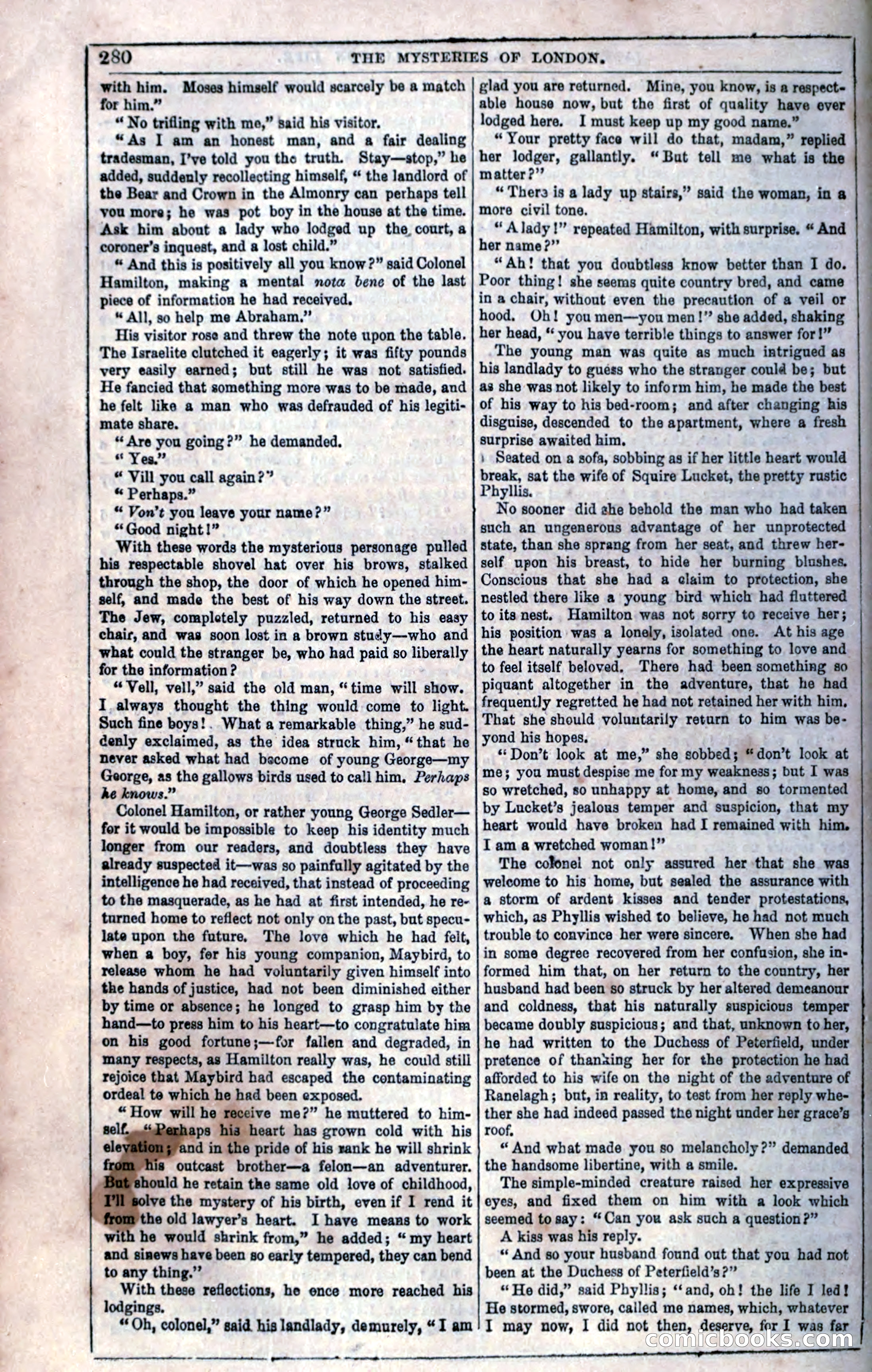 The Mysteries of London; or, Lights and Shadows of London Life — page 282 of 394
