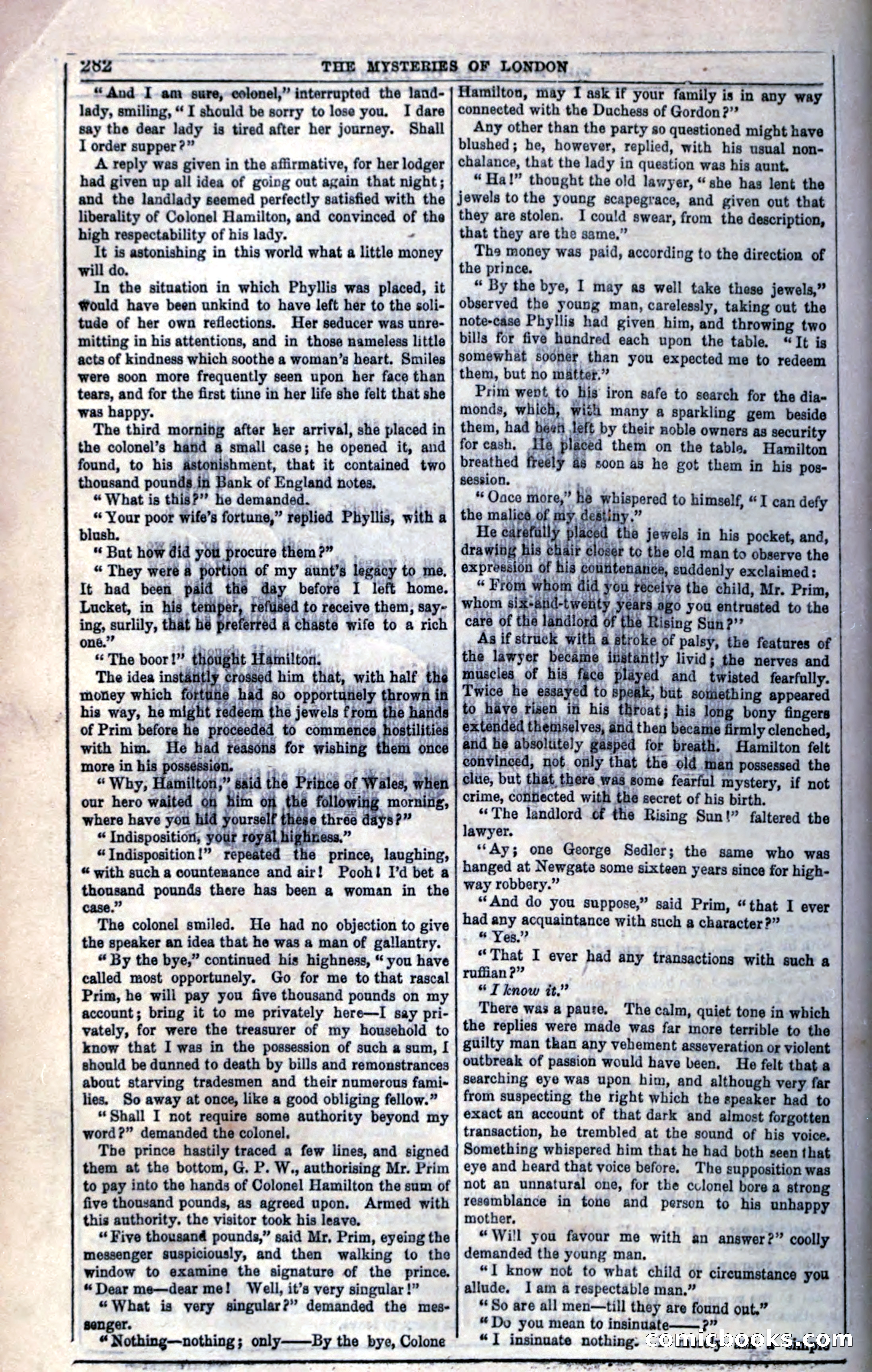 The Mysteries of London; or, Lights and Shadows of London Life — page 284 of 394