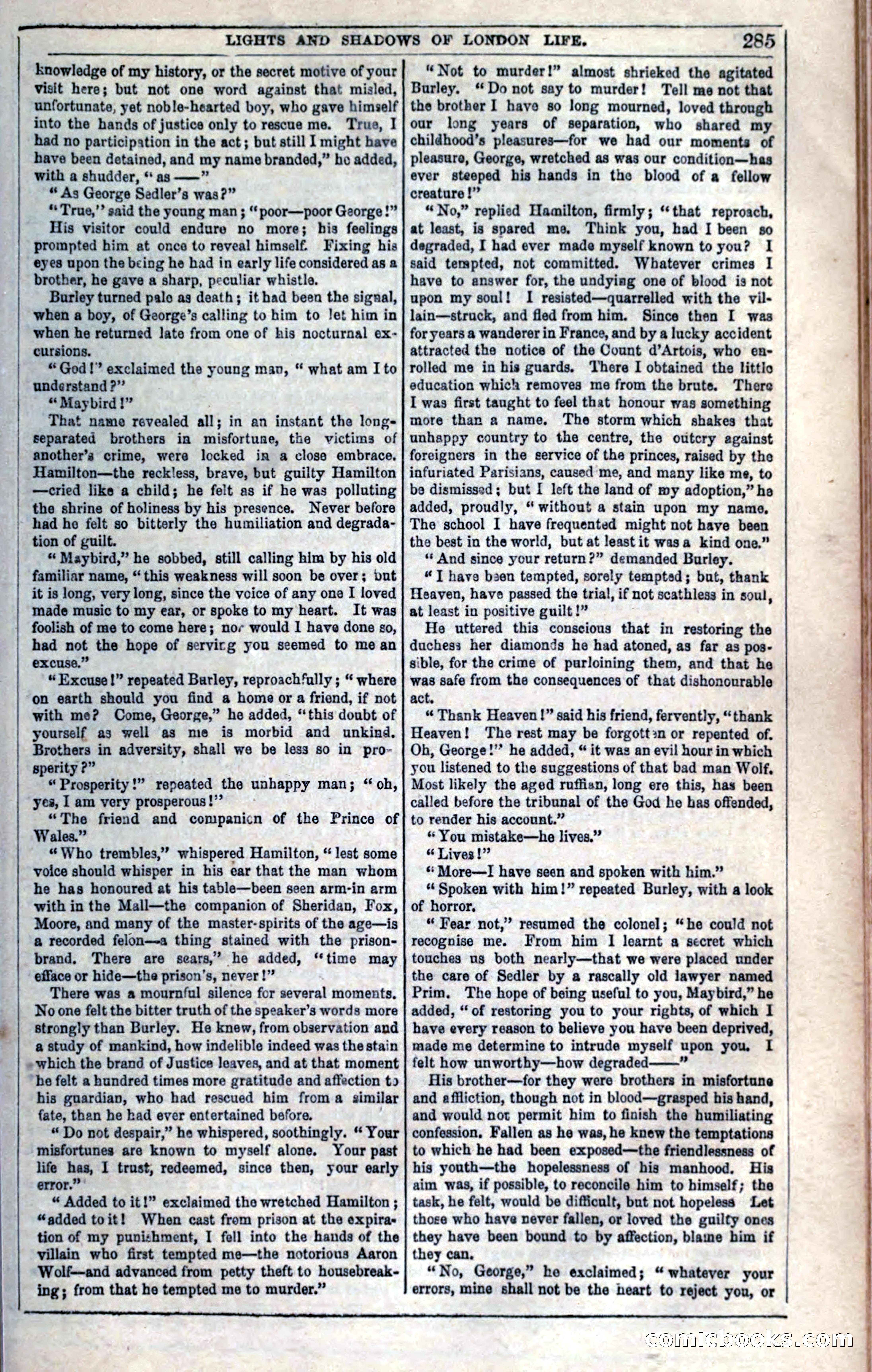 The Mysteries of London; or, Lights and Shadows of London Life — page 287 of 394