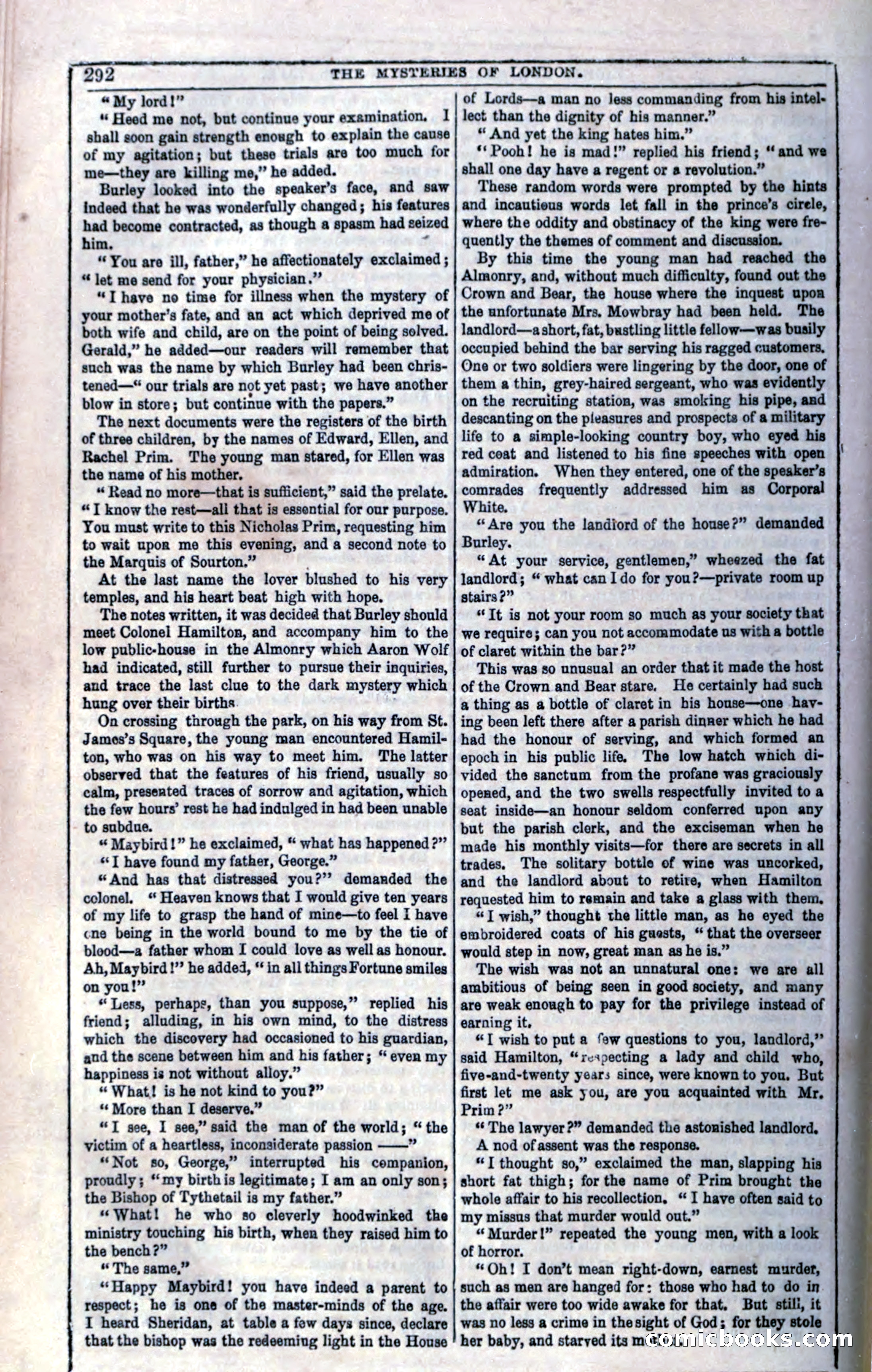 The Mysteries of London; or, Lights and Shadows of London Life — page 294 of 394