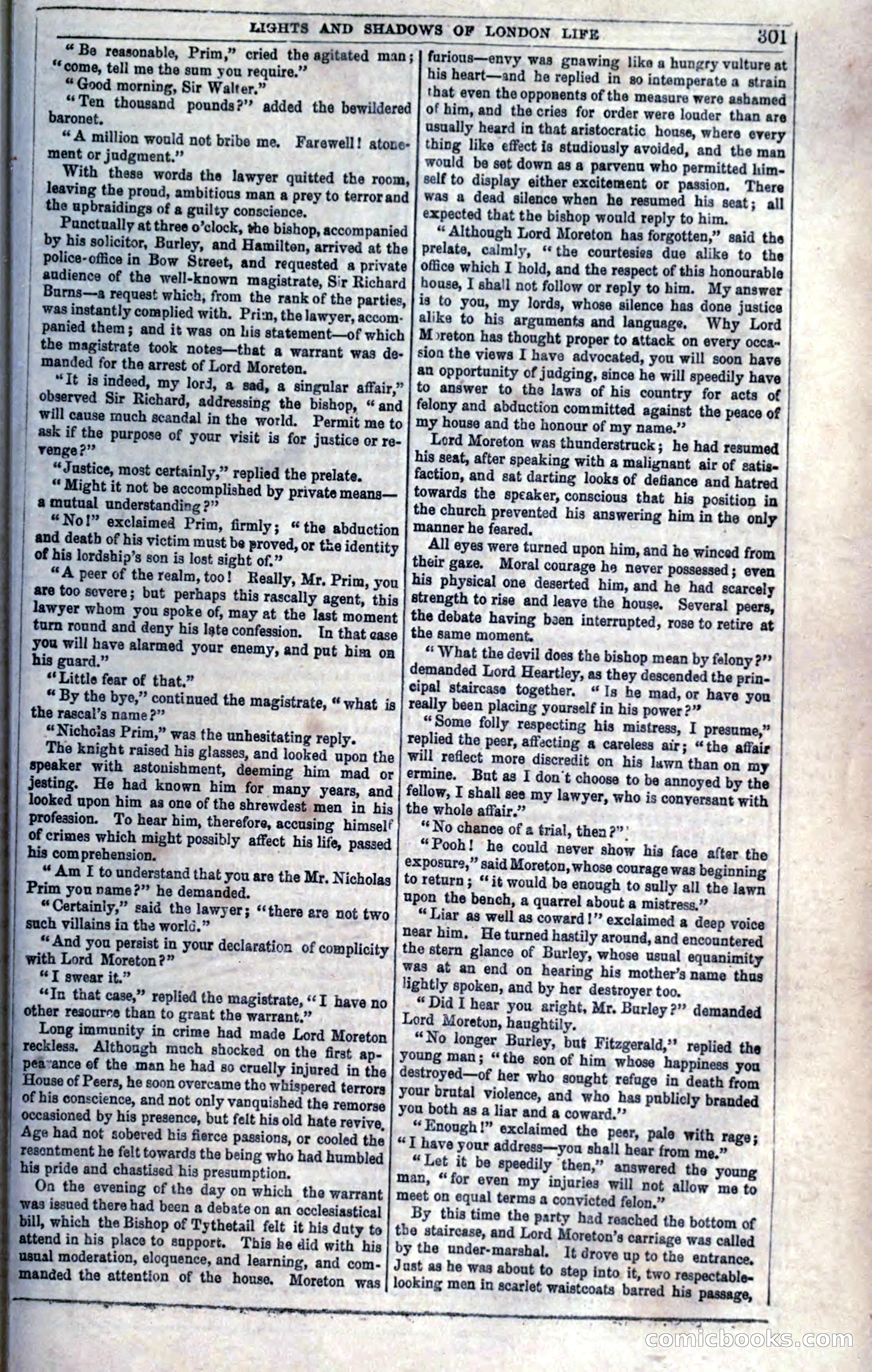 The Mysteries of London; or, Lights and Shadows of London Life — page 303 of 394