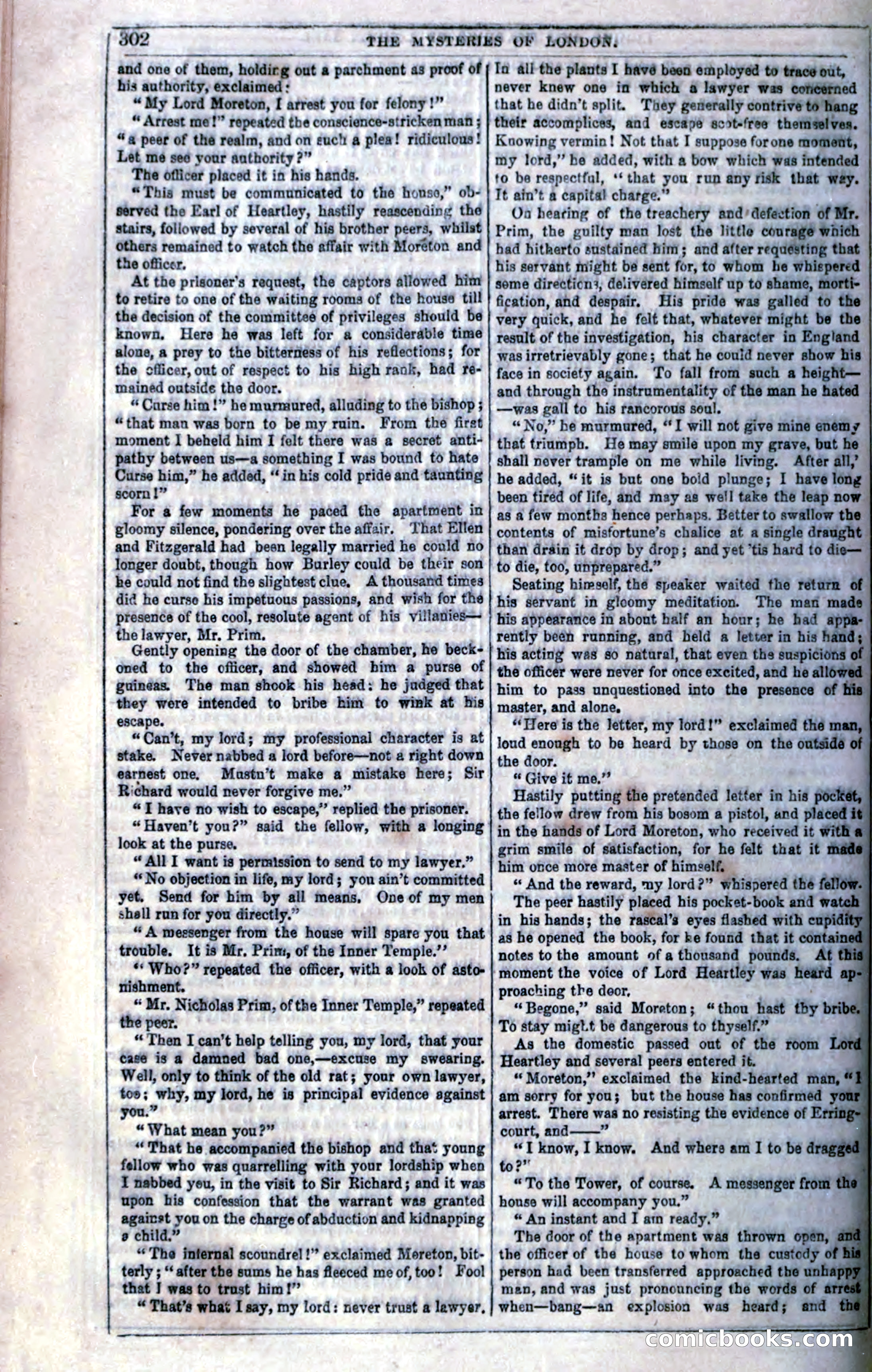The Mysteries of London; or, Lights and Shadows of London Life — page 304 of 394