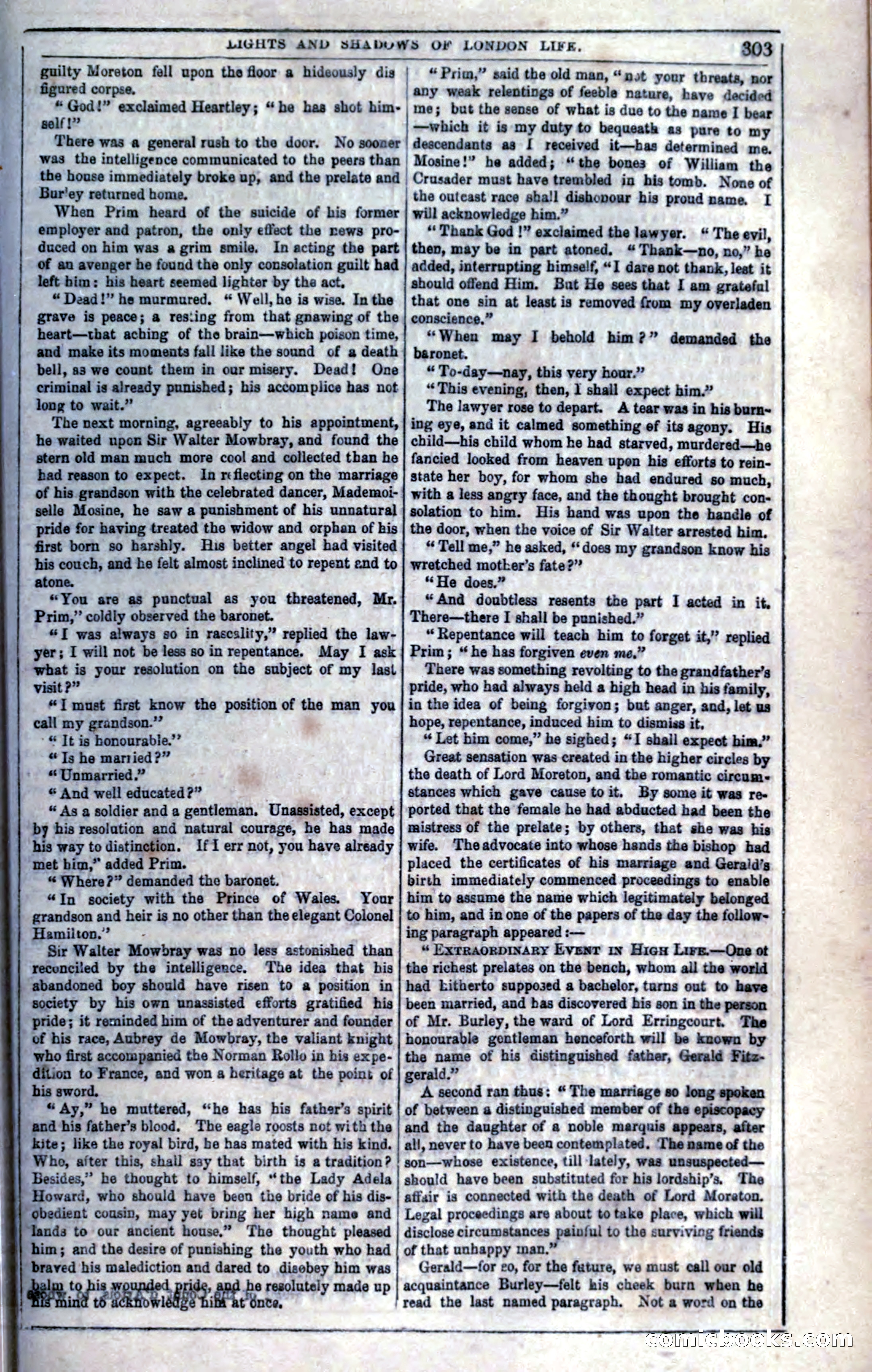 The Mysteries of London; or, Lights and Shadows of London Life — page 305 of 394