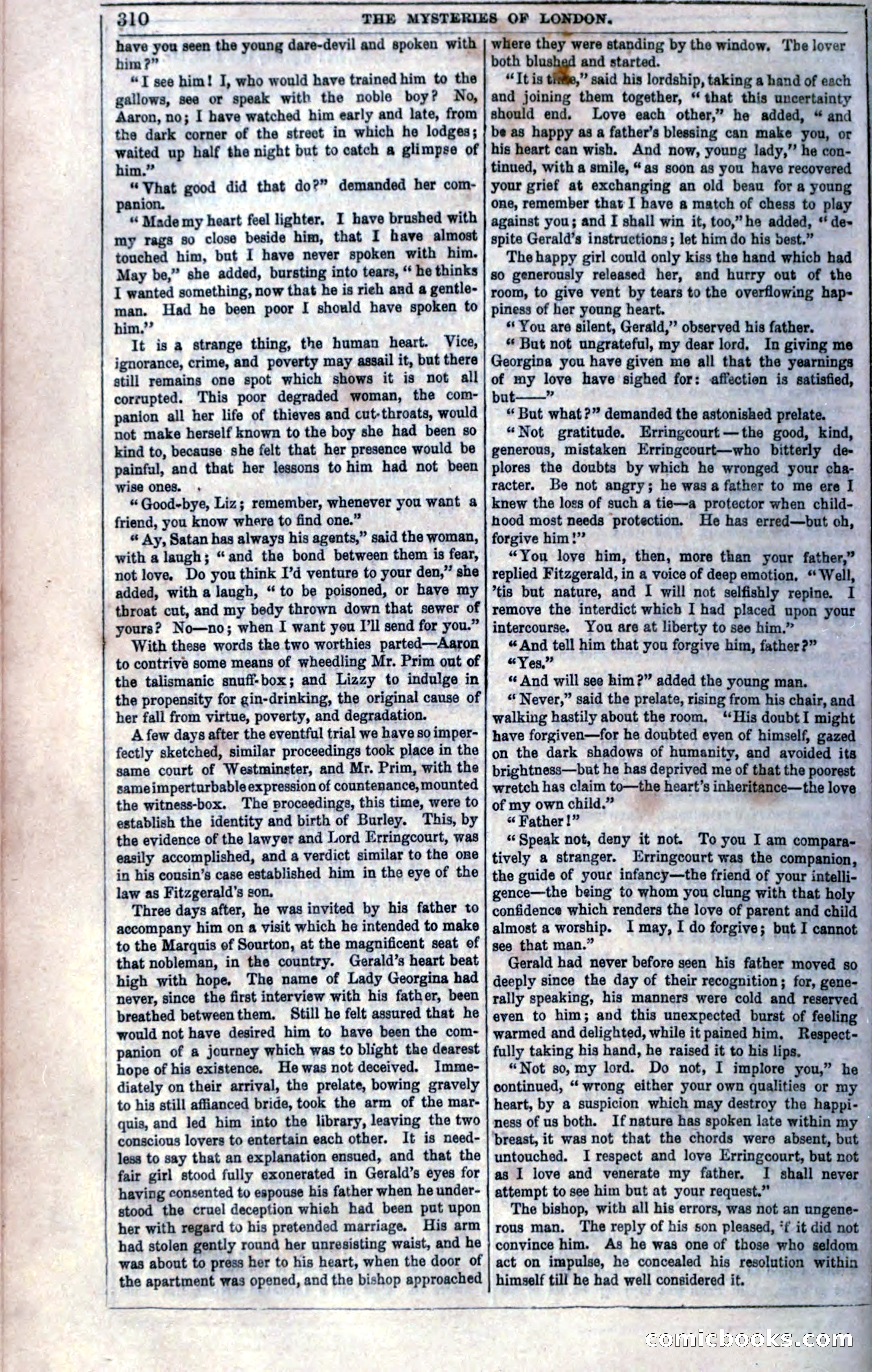 The Mysteries of London; or, Lights and Shadows of London Life — page 312 of 394