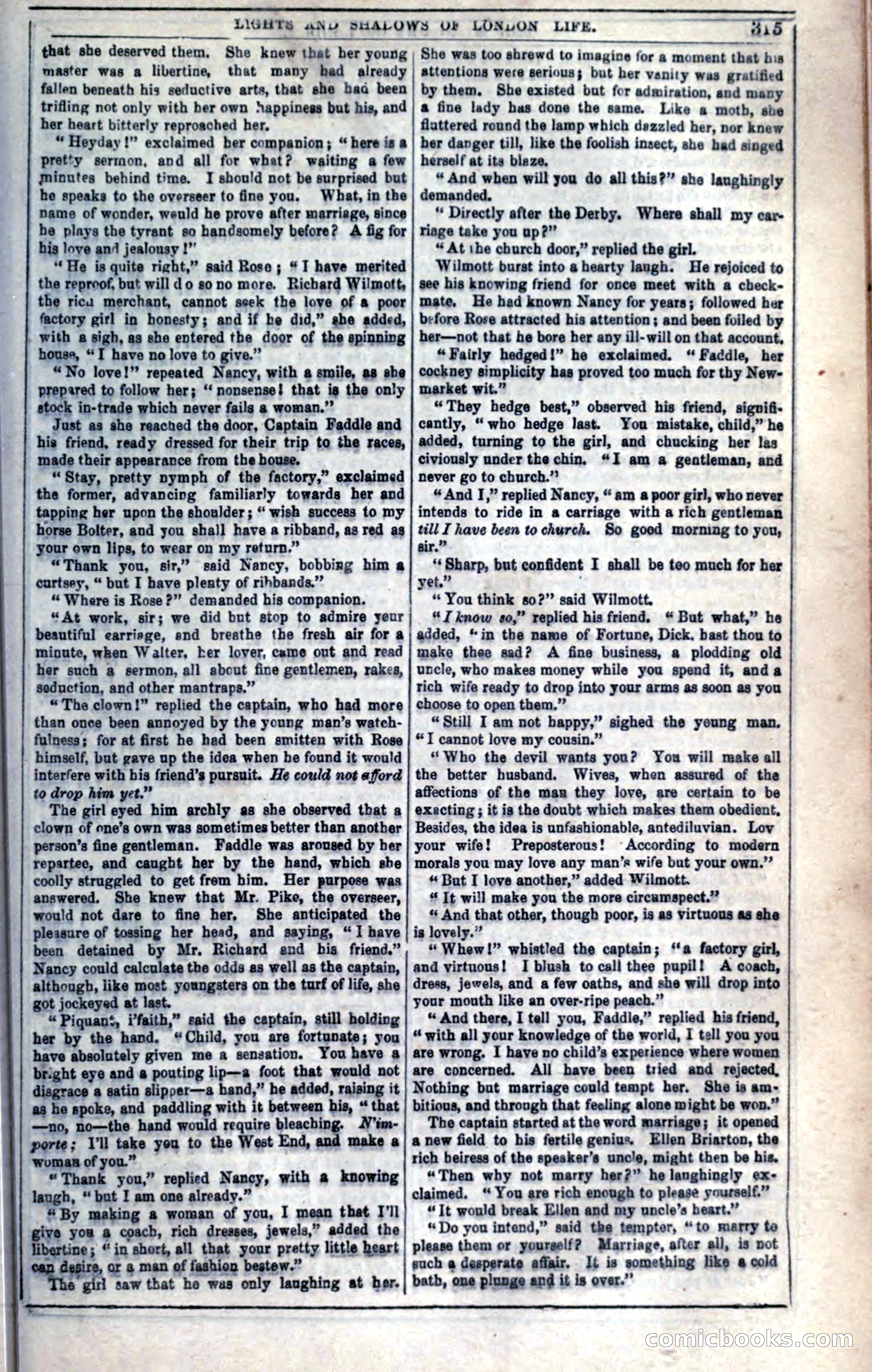 The Mysteries of London; or, Lights and Shadows of London Life — page 317 of 394