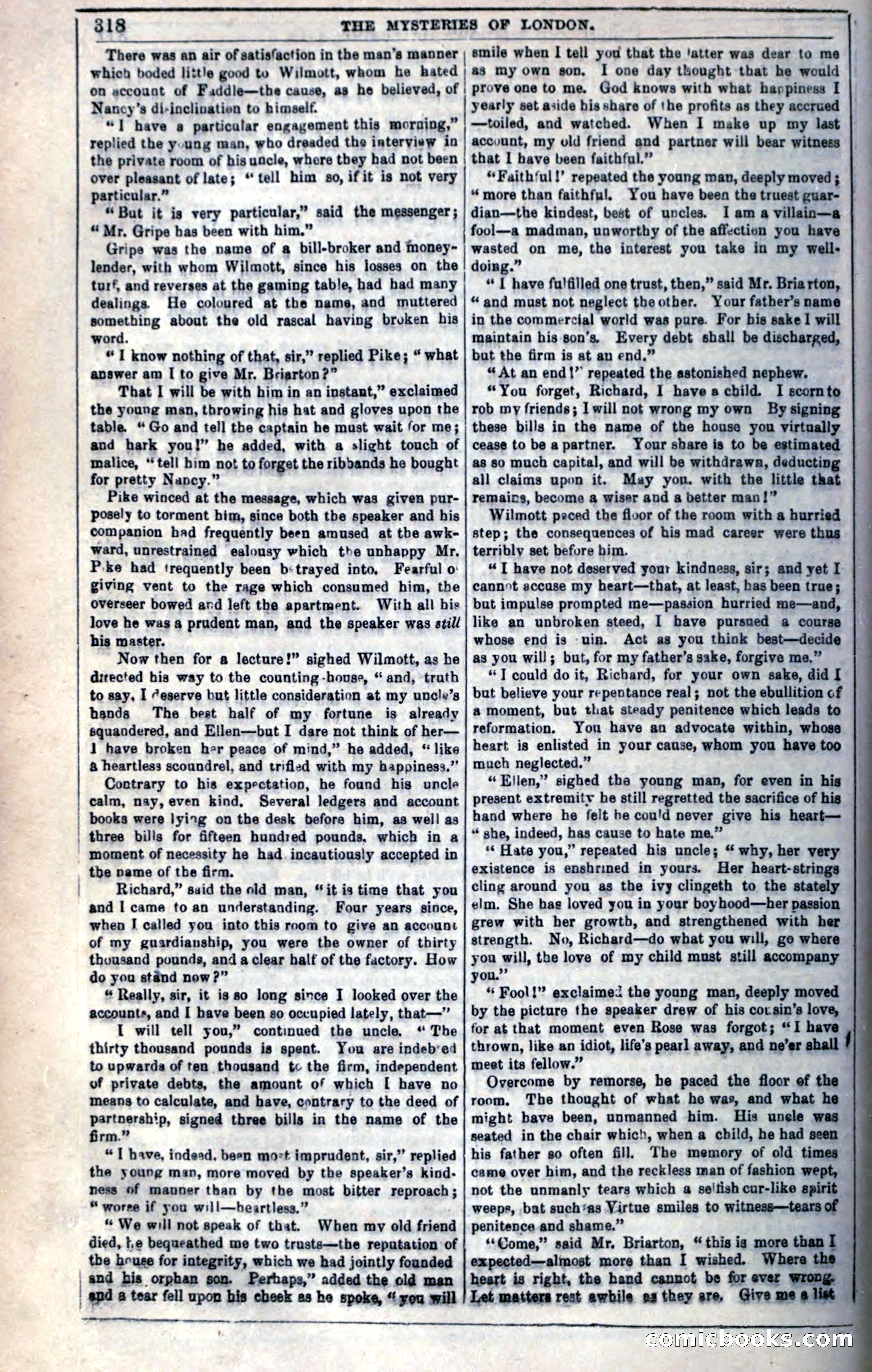 The Mysteries of London; or, Lights and Shadows of London Life — page 320 of 394