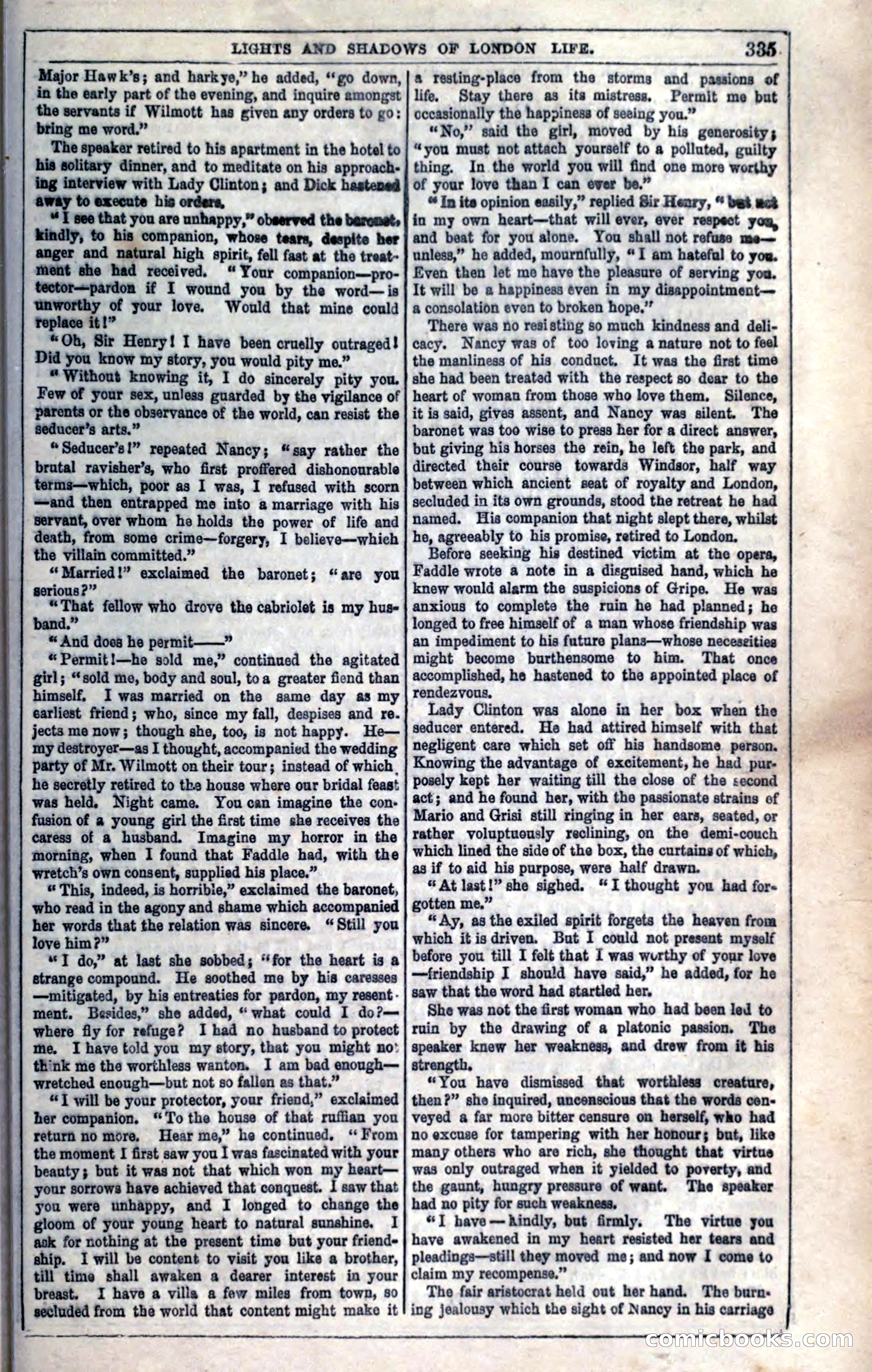 The Mysteries of London; or, Lights and Shadows of London Life — page 337 of 394