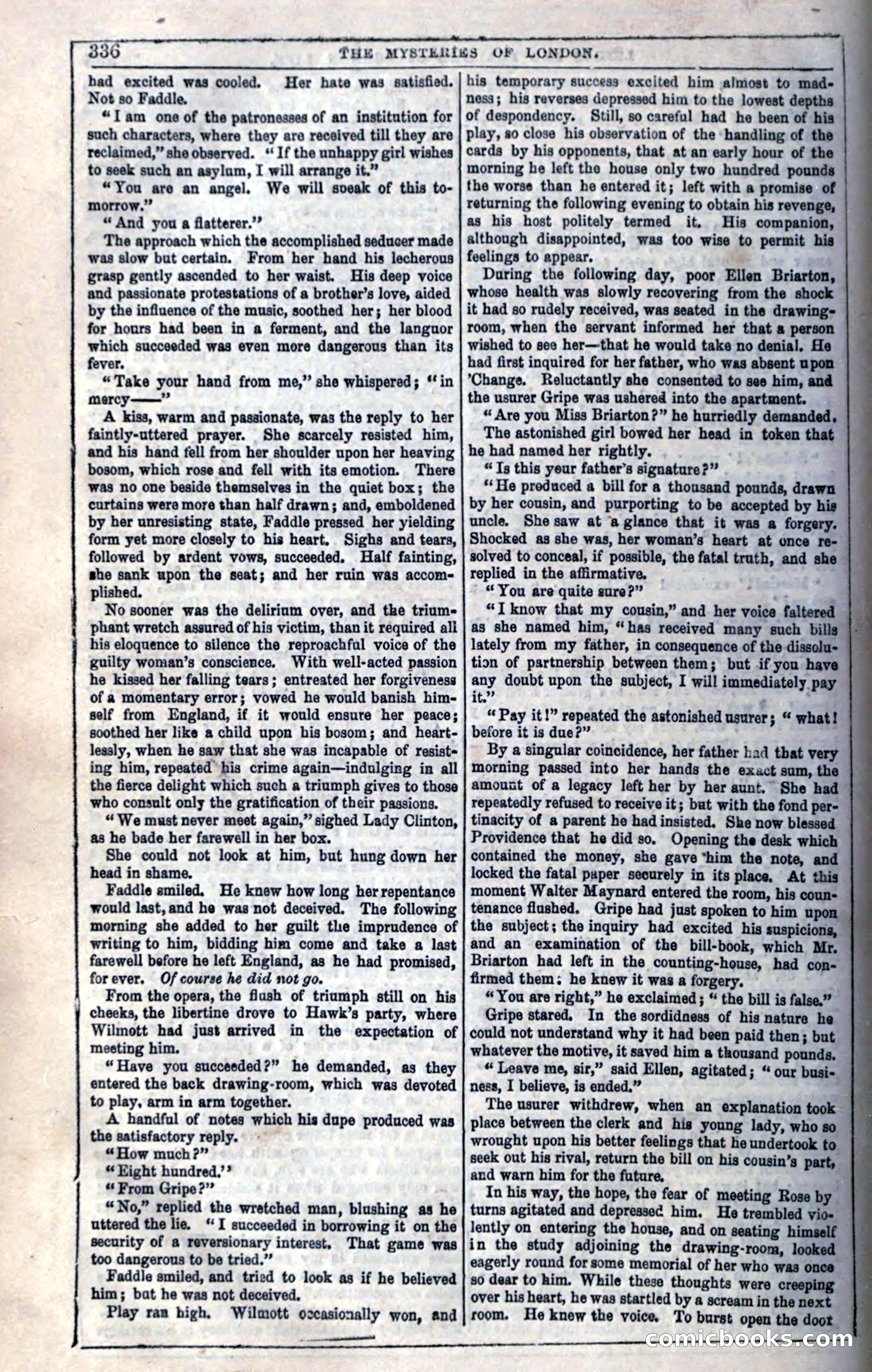The Mysteries of London; or, Lights and Shadows of London Life — page 338 of 394