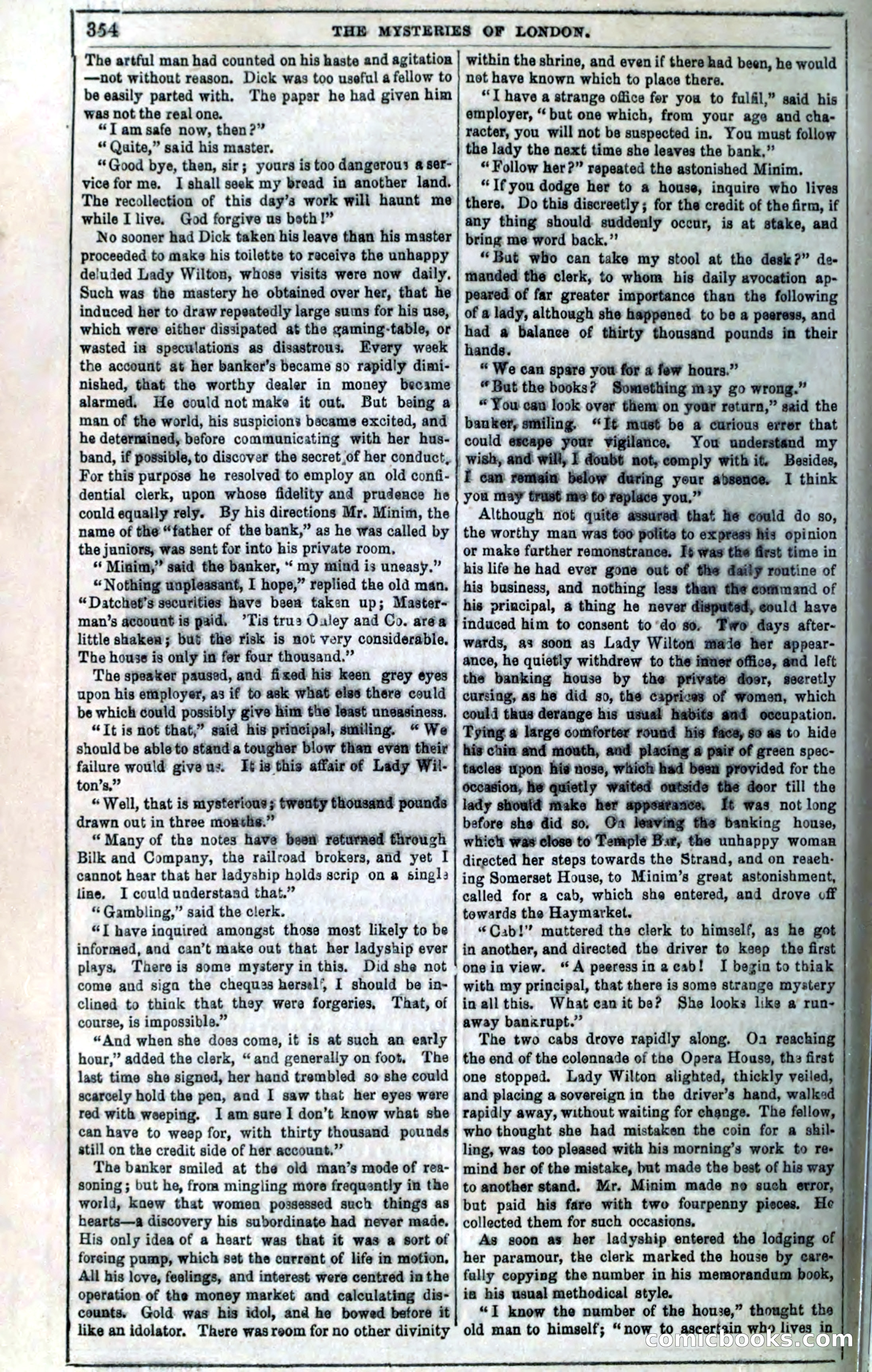 The Mysteries of London; or, Lights and Shadows of London Life — page 356 of 394