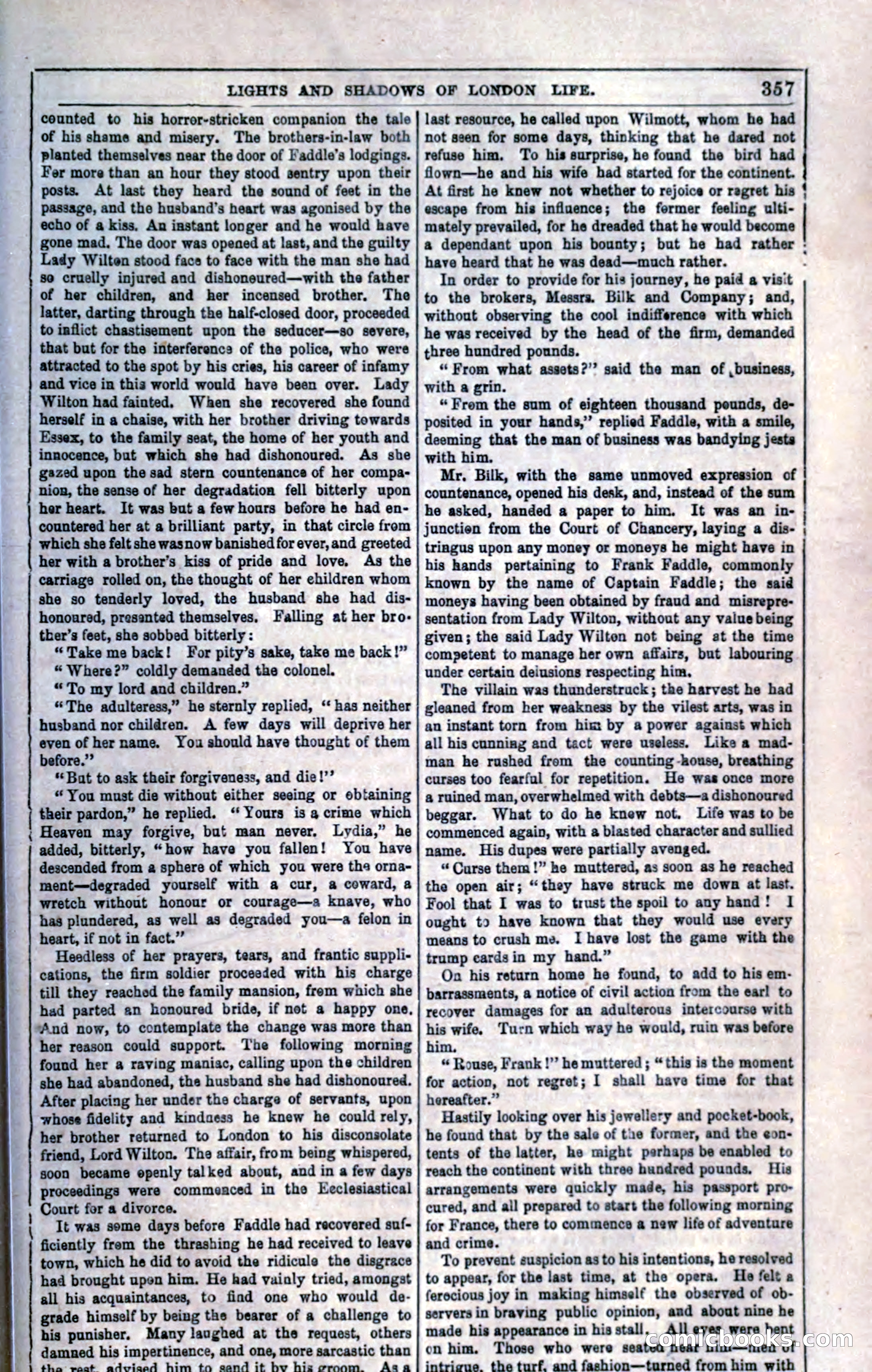 The Mysteries of London; or, Lights and Shadows of London Life — page 359 of 394