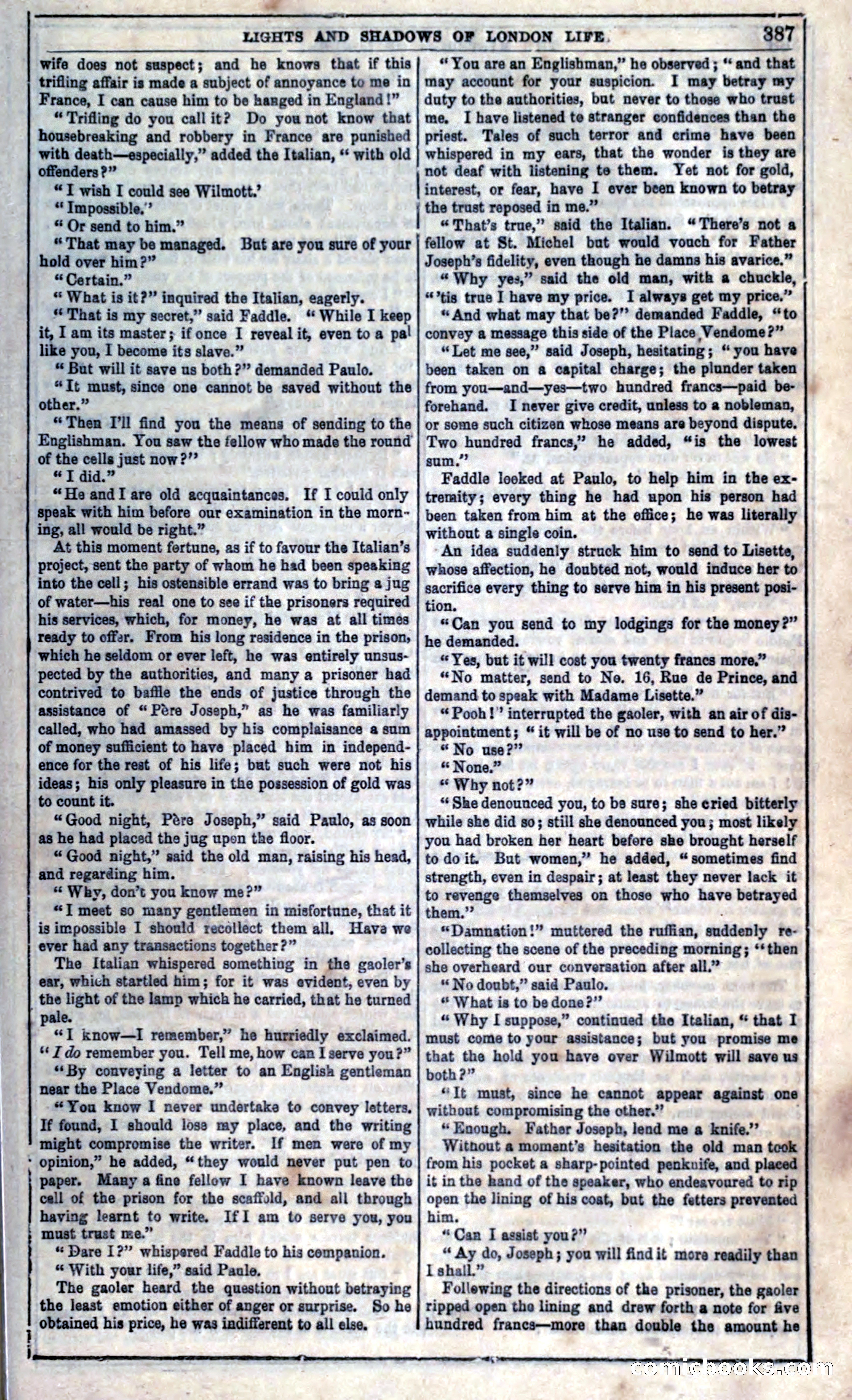 The Mysteries of London; or, Lights and Shadows of London Life — page 389 of 394