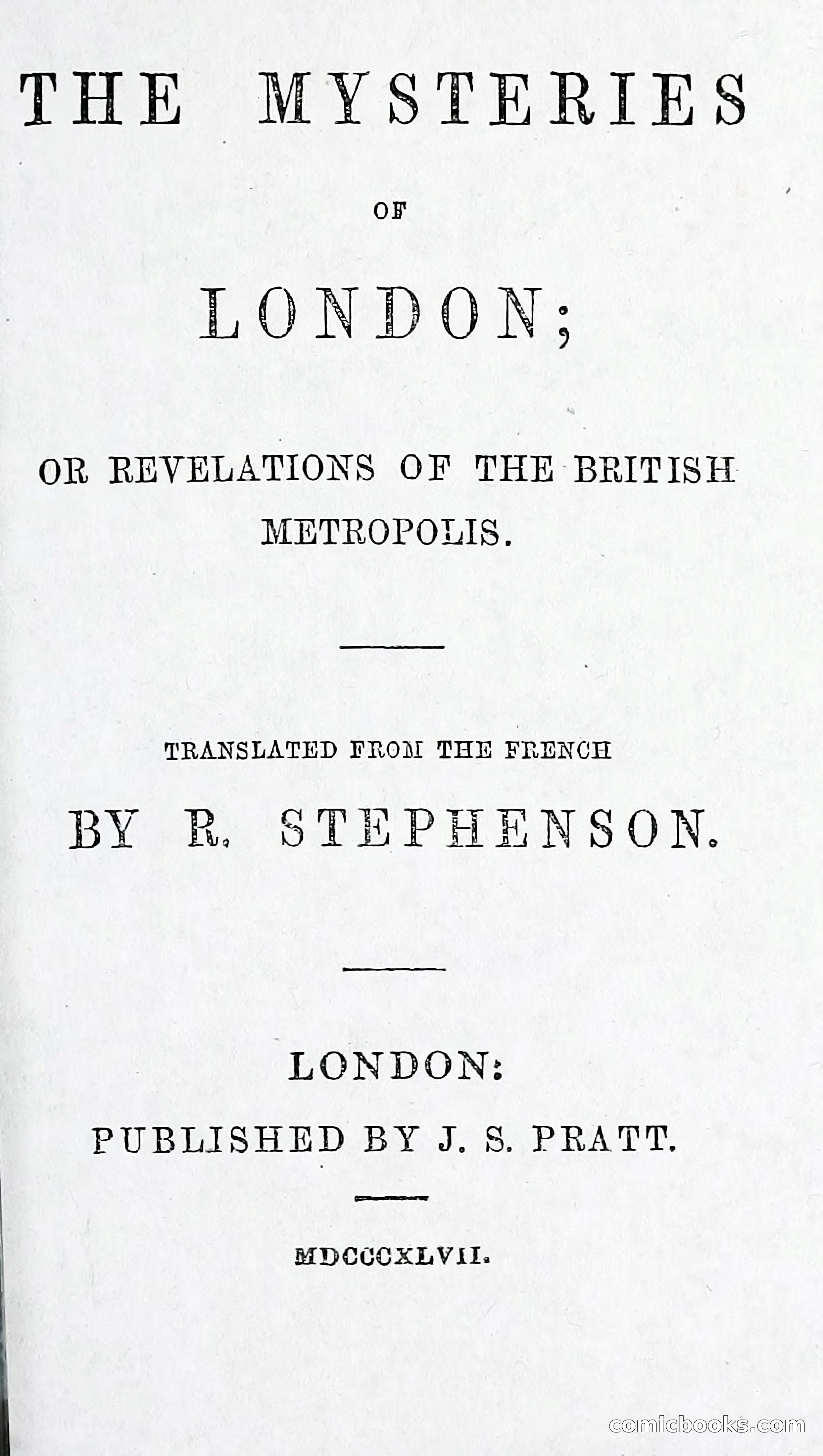 The Mysteries of London; or, Revelations of the British Metropolis — page 7 of 396