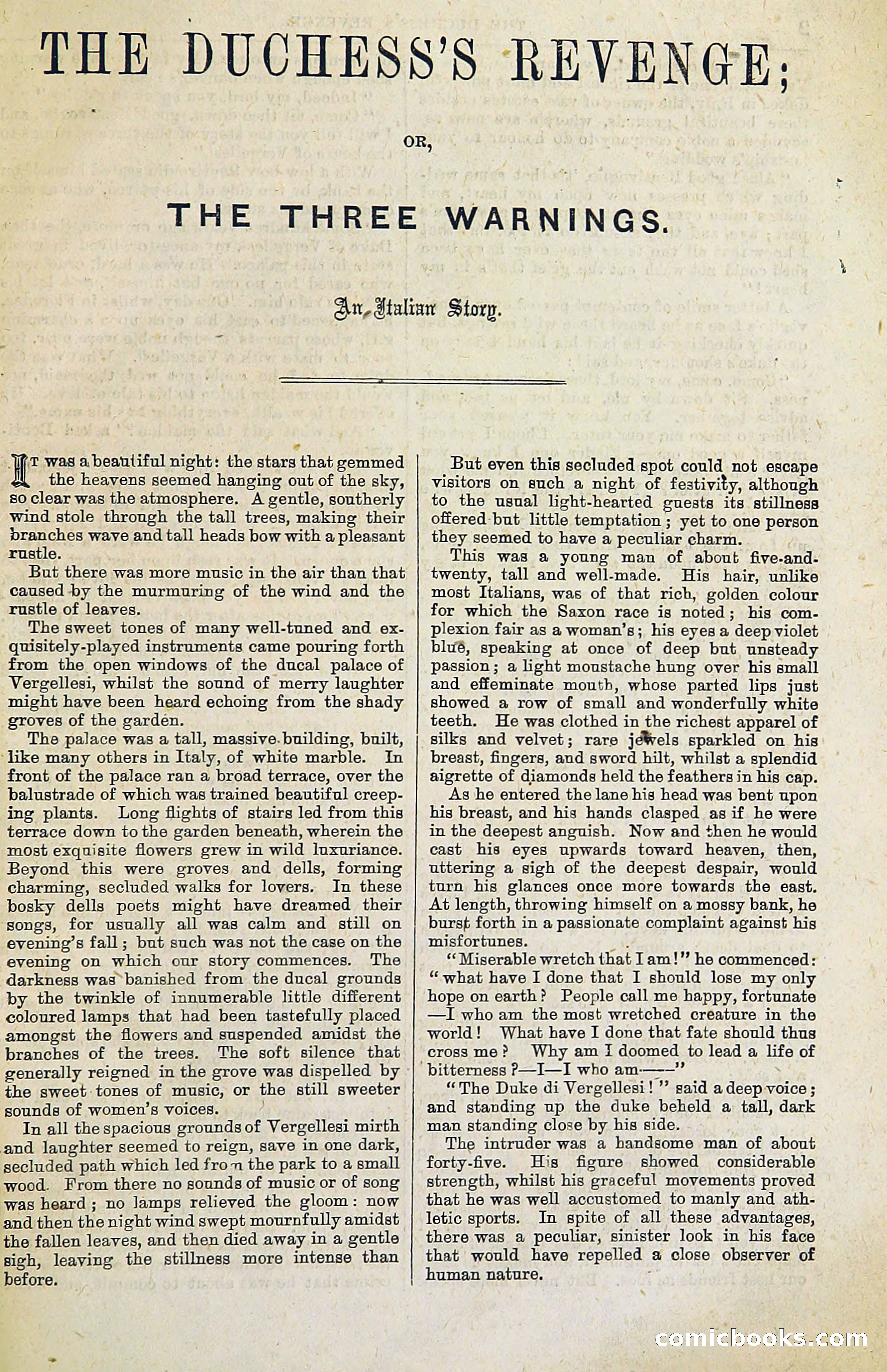 The Duchess's Revenge or The Three Warnings — page 3 of 20