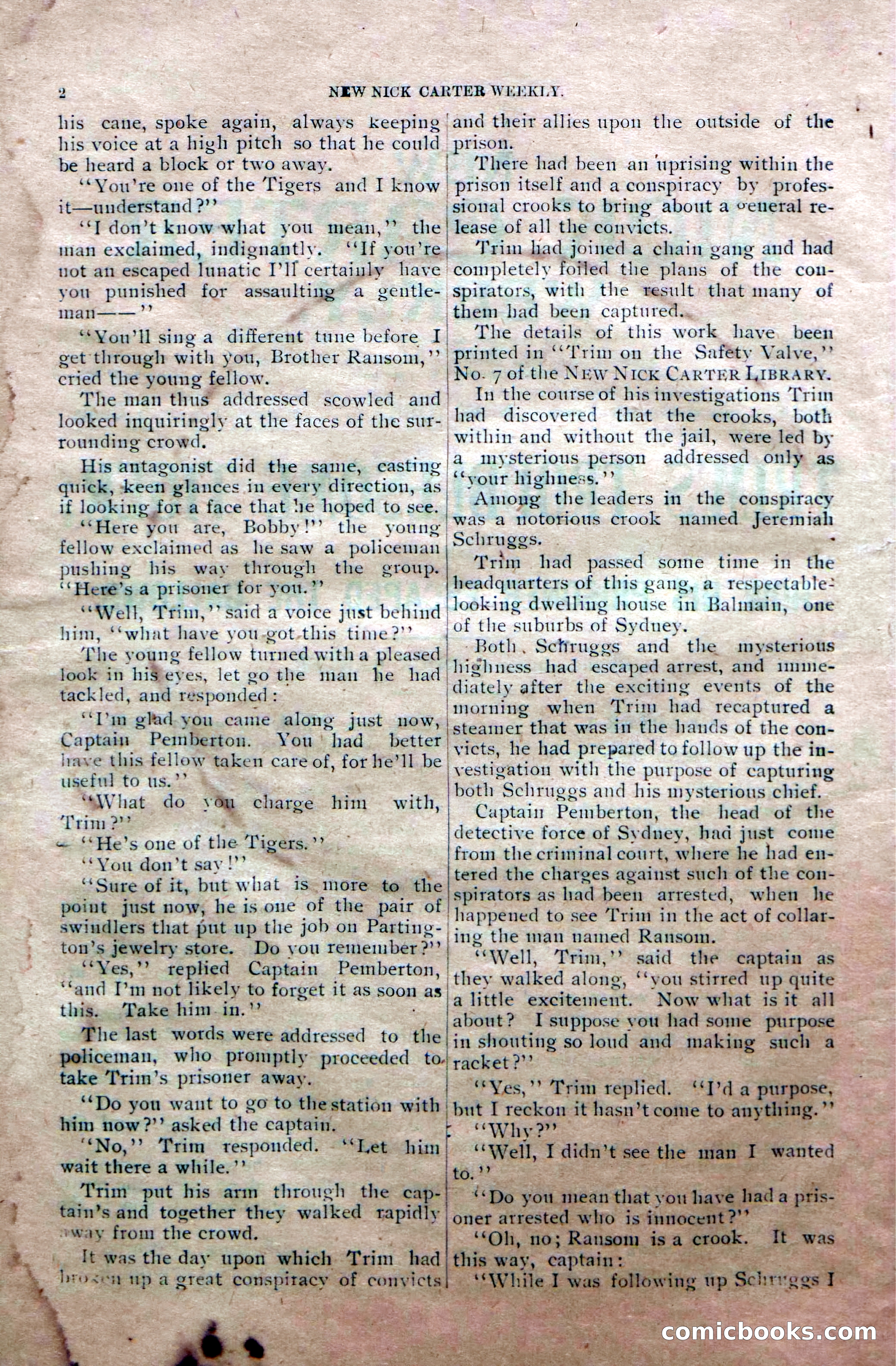 New Nick Carter Weekly, No. 8 — page 4 of 36