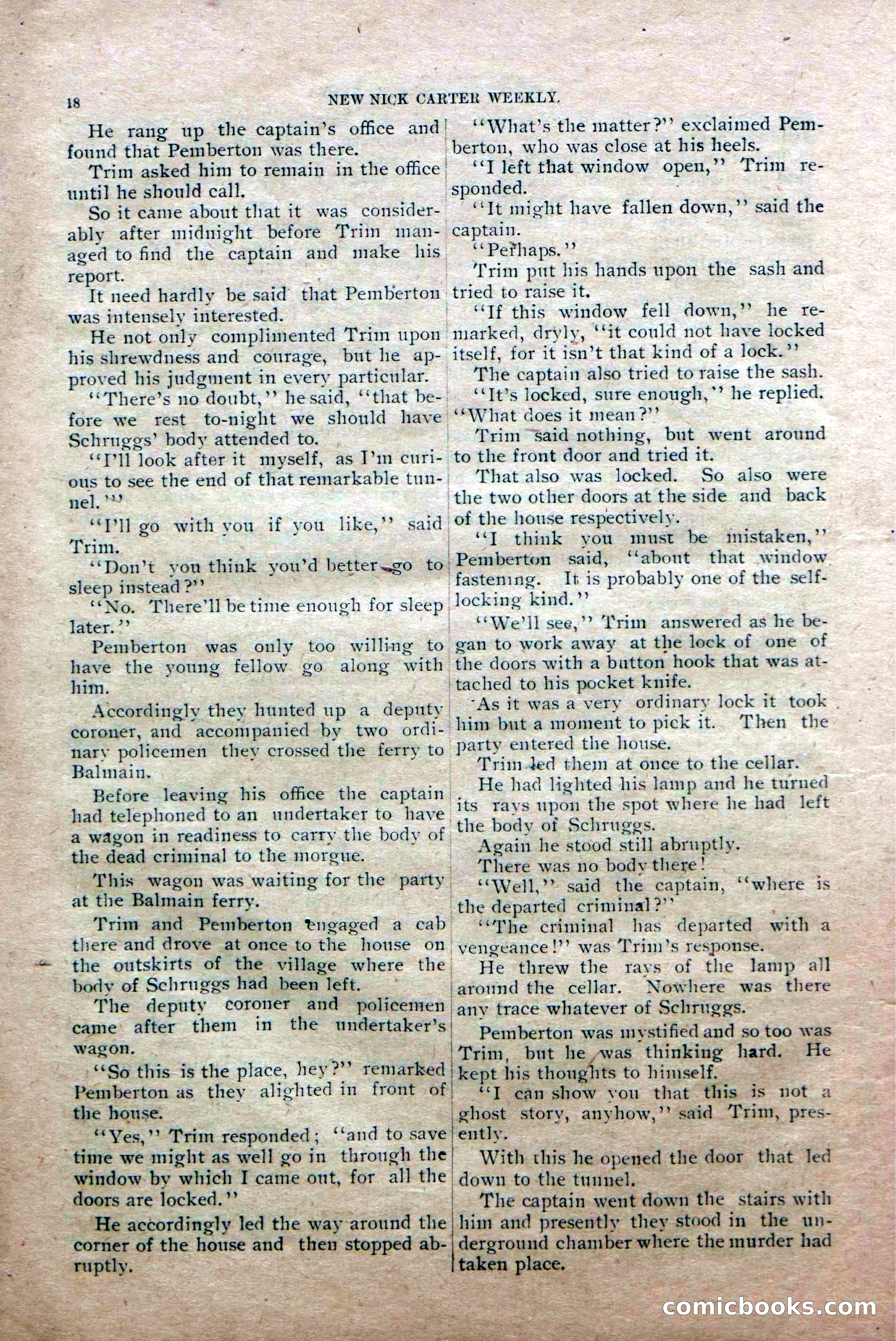 New Nick Carter Weekly, No. 8 — page 20 of 36