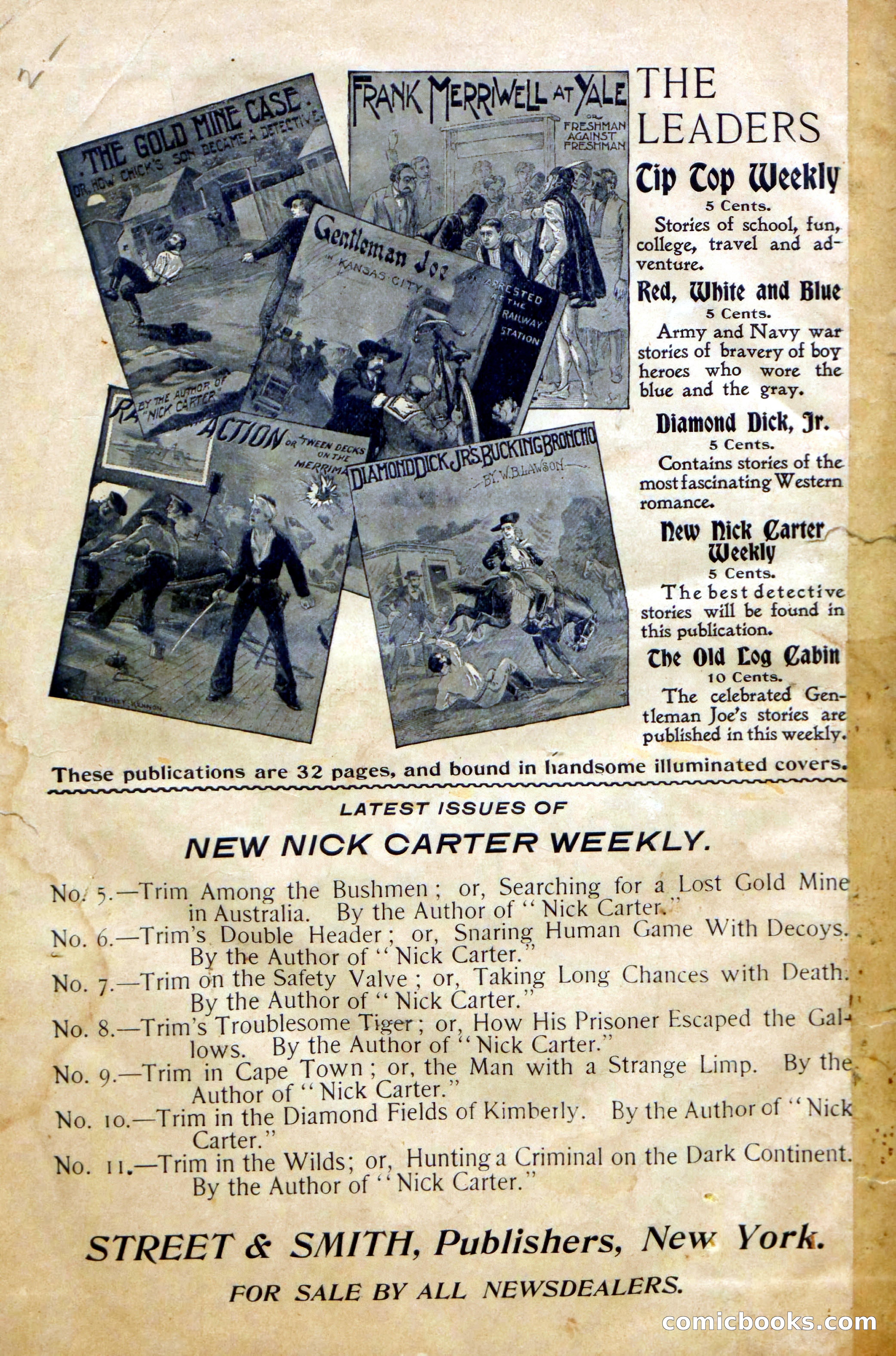 New Nick Carter Weekly, No. 8 — page 36 of 36