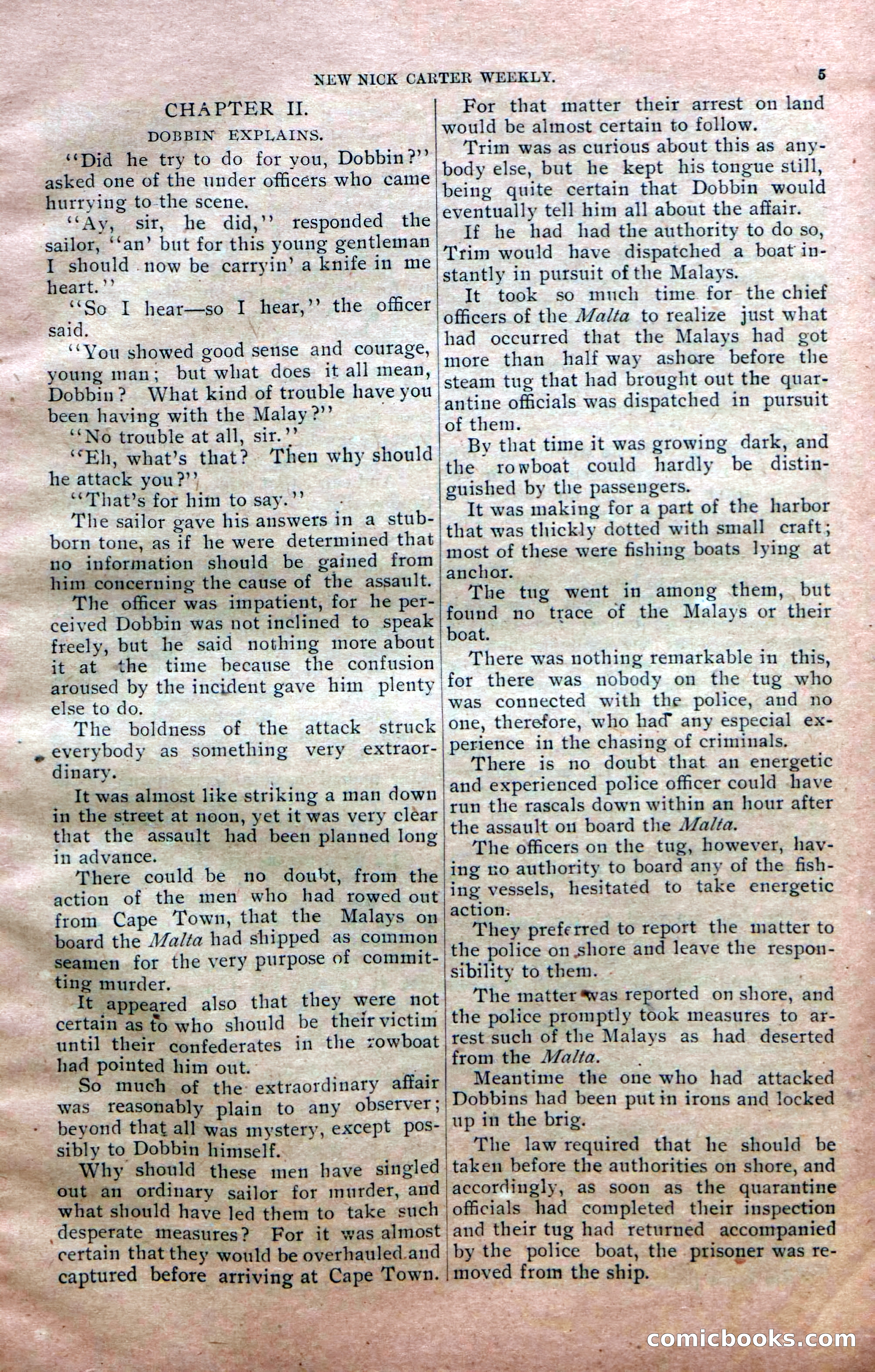 New Nick Carter Weekly, No. 9 — page 7 of 36