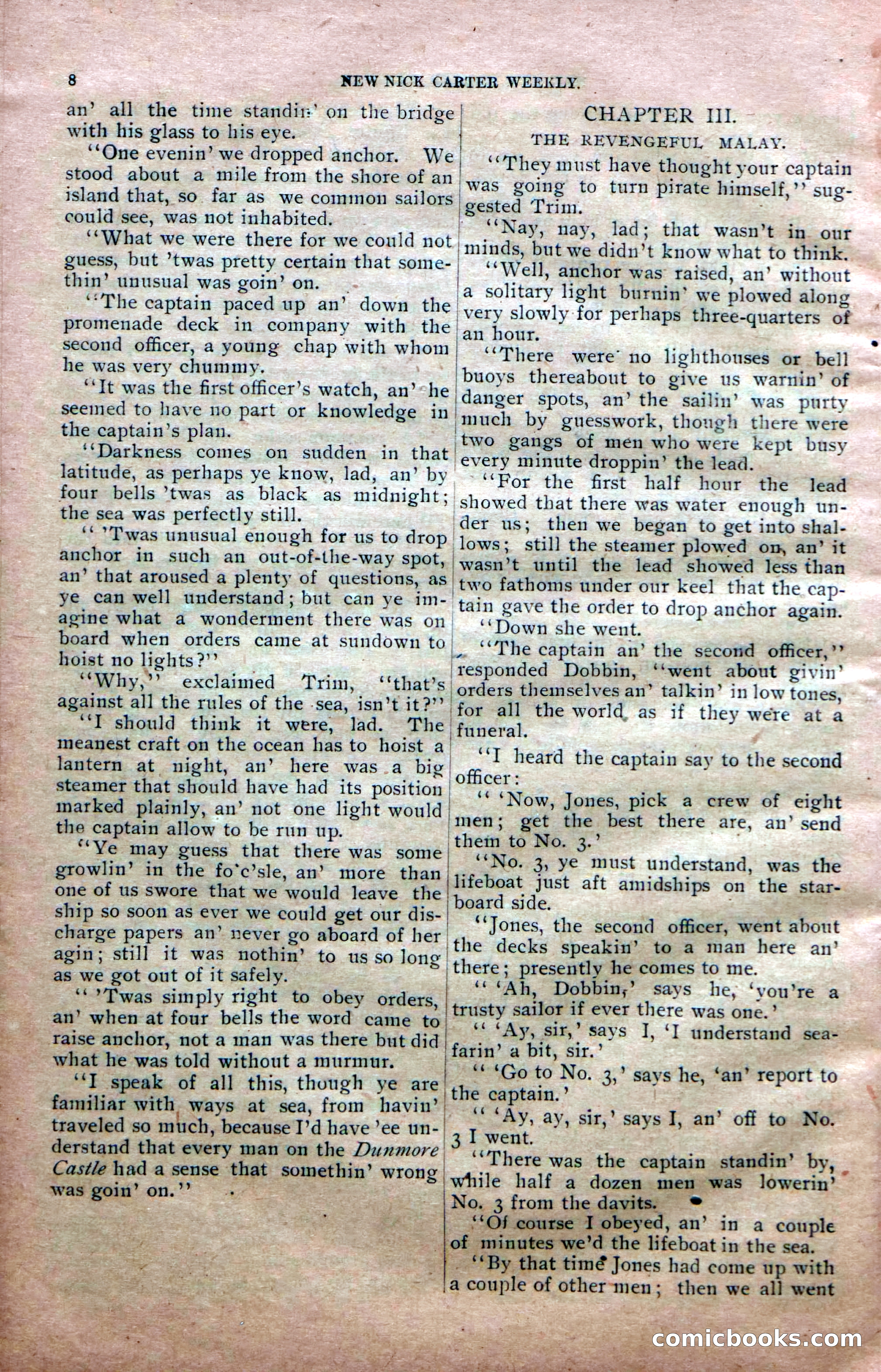 New Nick Carter Weekly, No. 9 — page 10 of 36