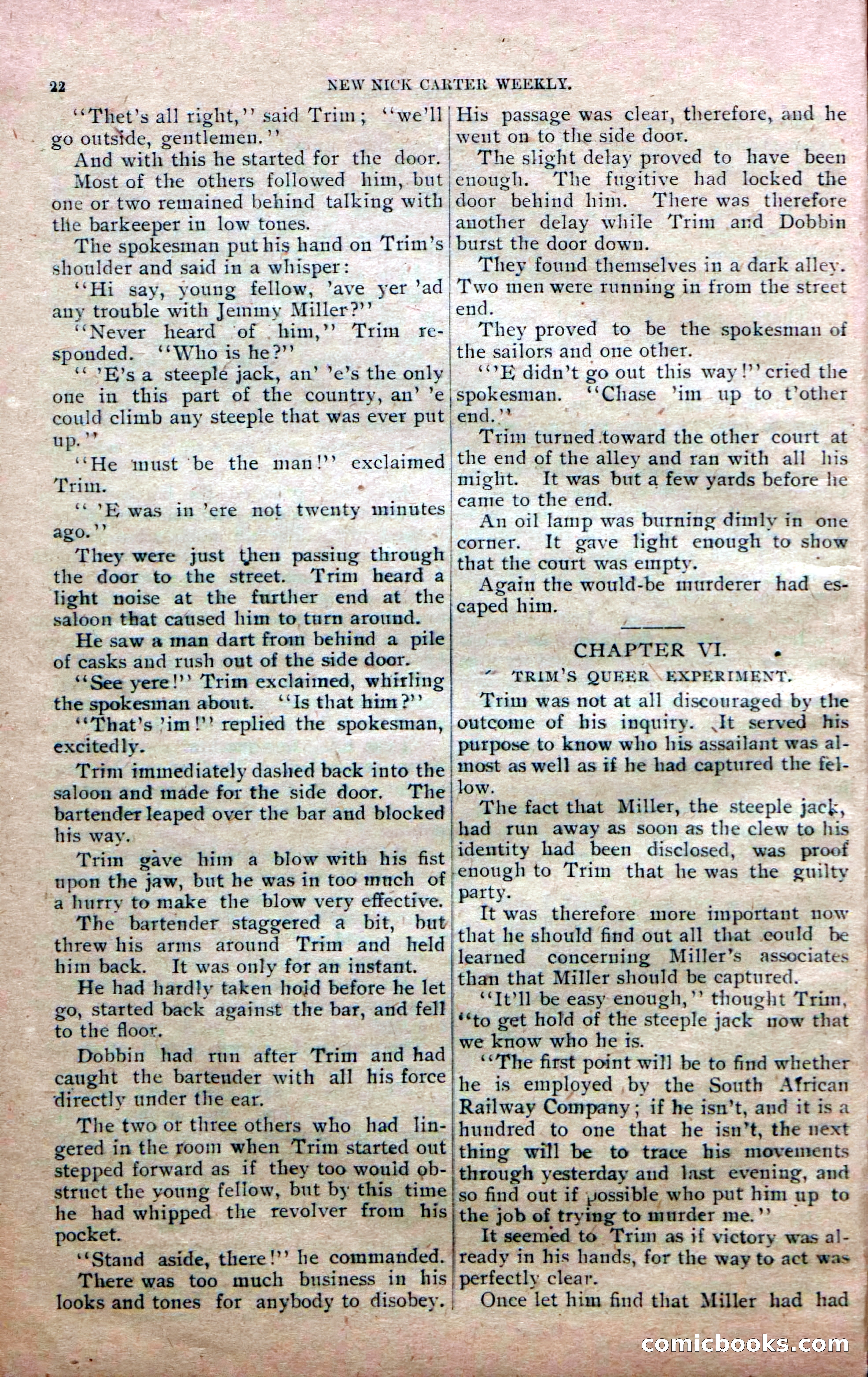 New Nick Carter Weekly, No. 9 — page 24 of 36