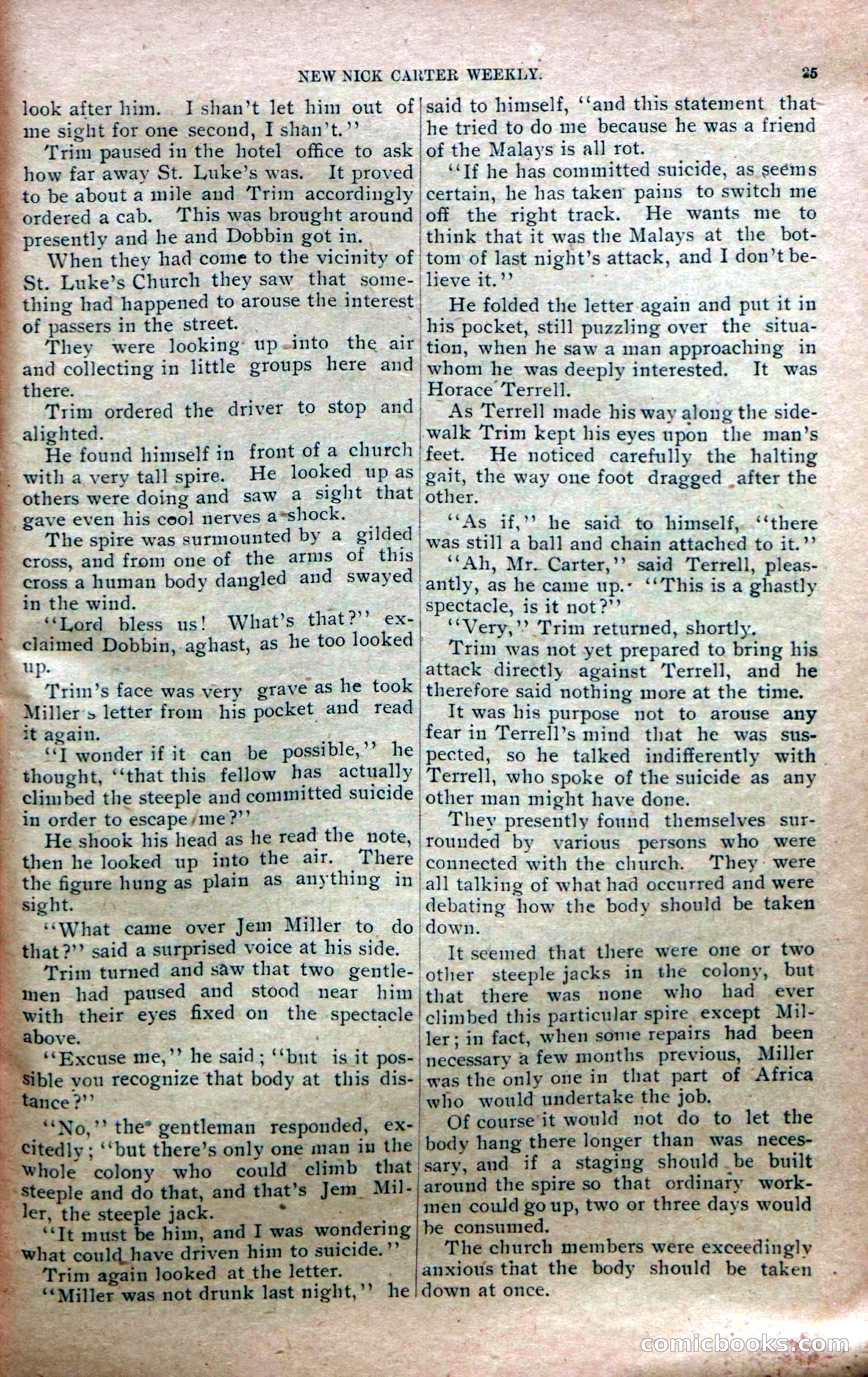 New Nick Carter Weekly, No. 9 — page 27 of 36