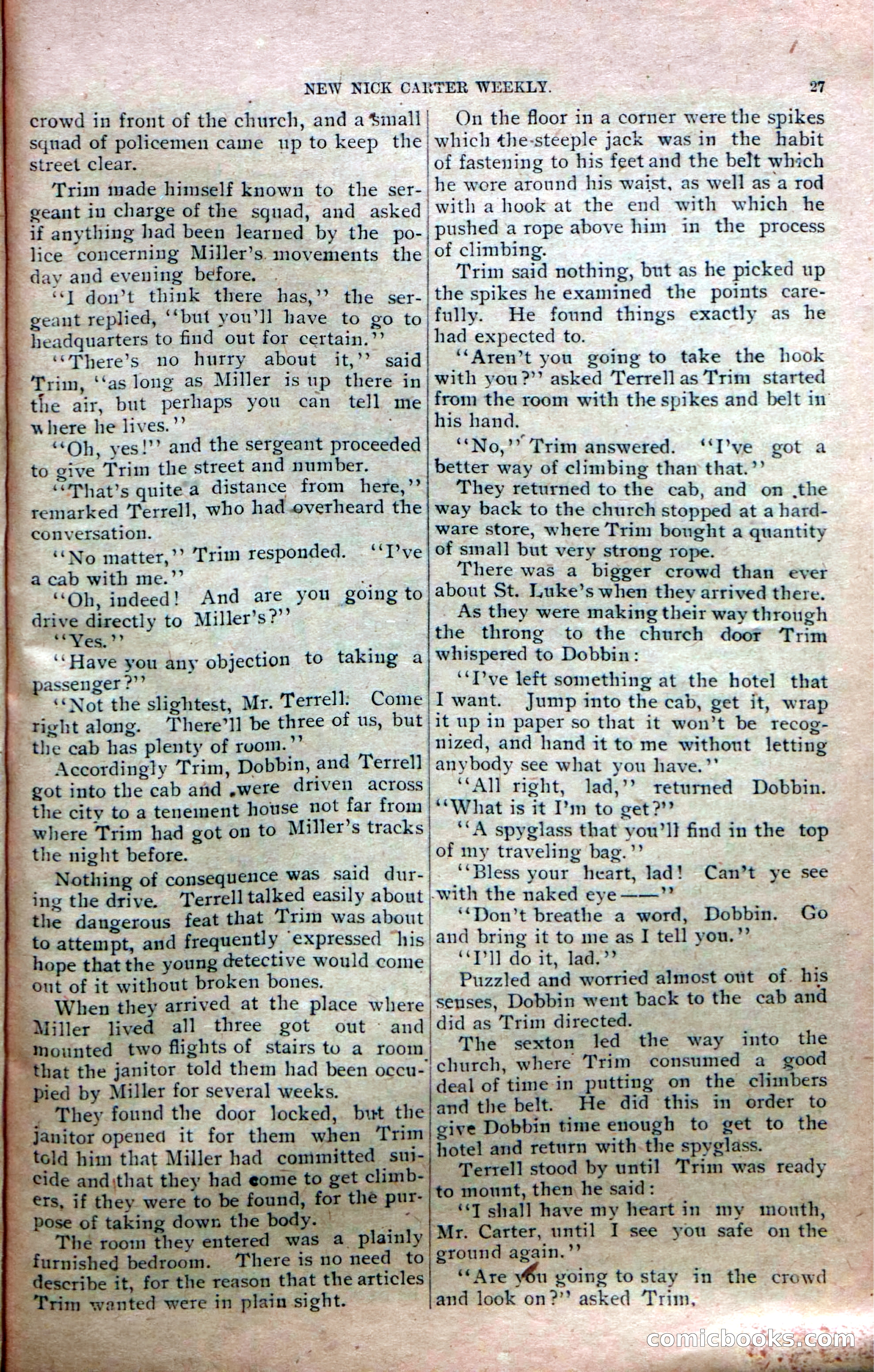 New Nick Carter Weekly, No. 9 — page 29 of 36
