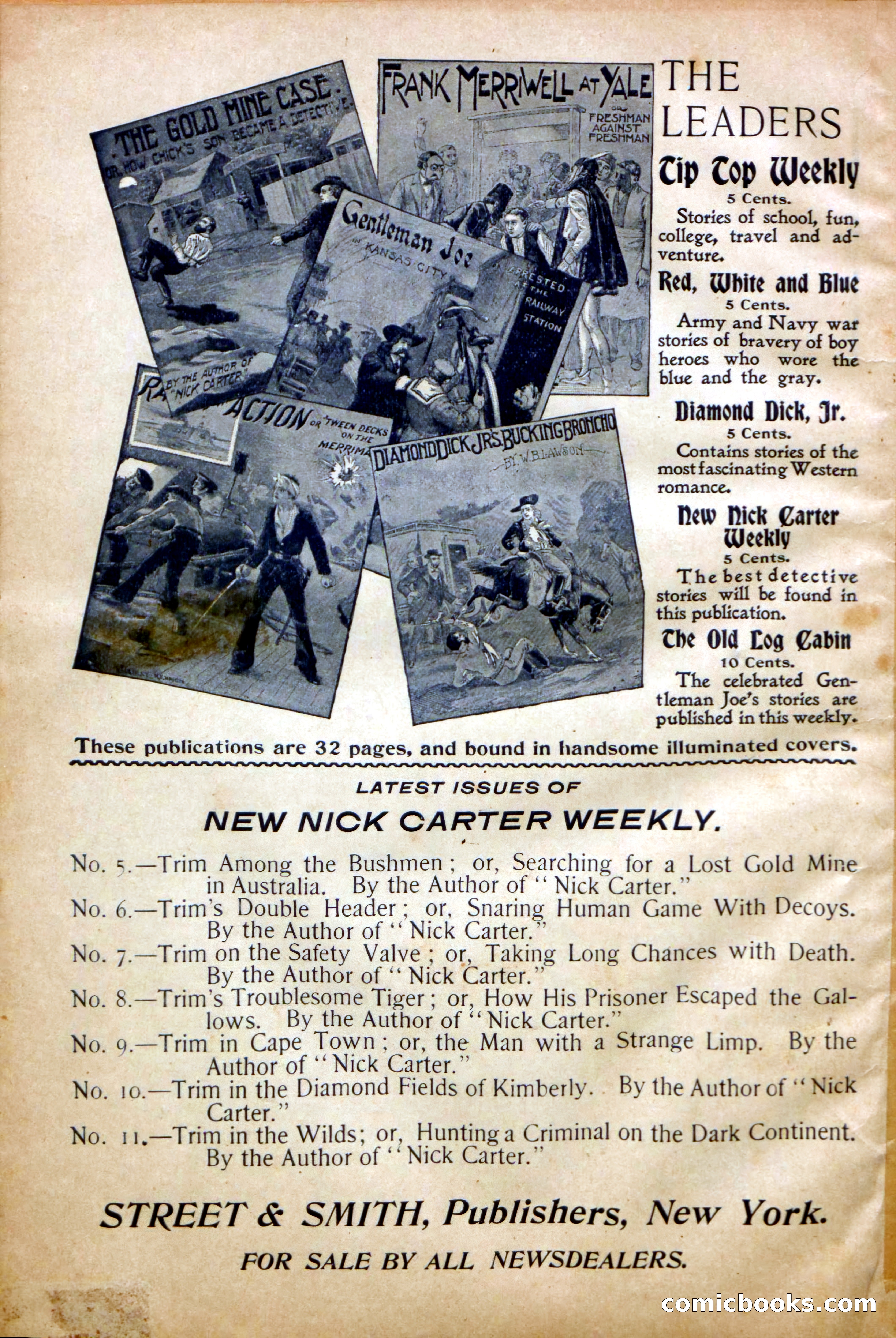 New Nick Carter Weekly, No. 9 — page 36 of 36