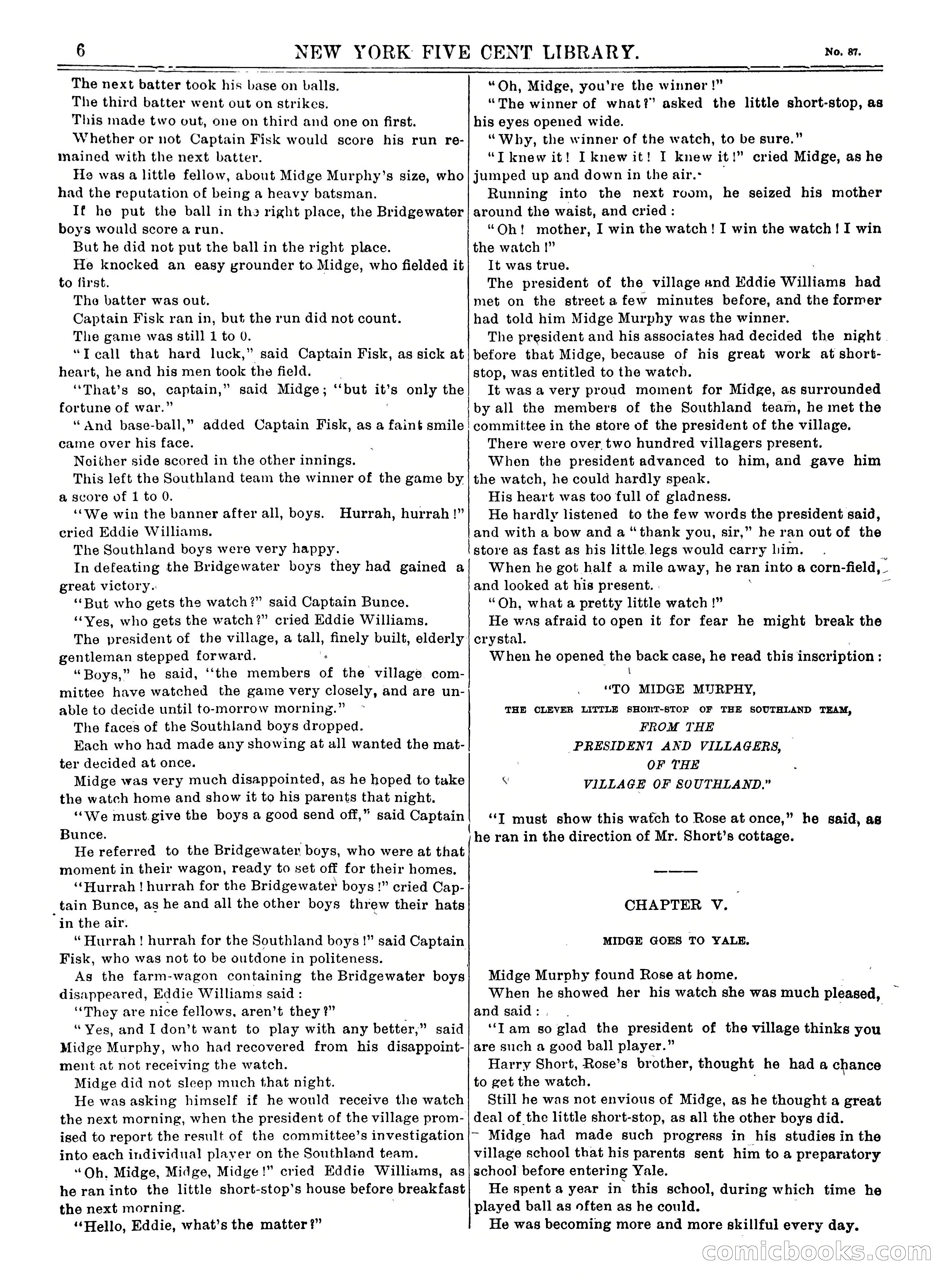 Yale Murphy, the Great Short-Stop — page 6 of 16