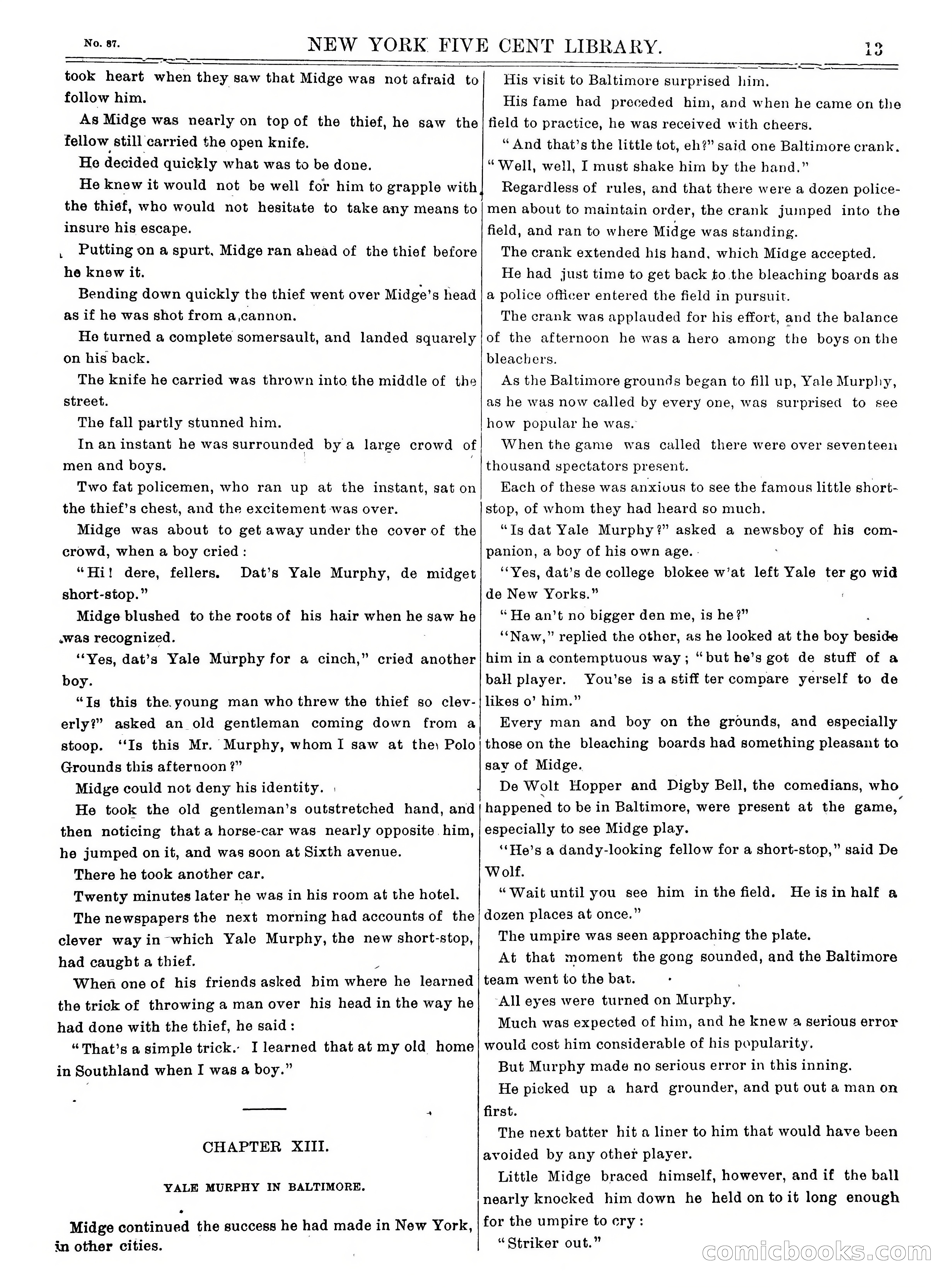 Yale Murphy, the Great Short-Stop — page 13 of 16