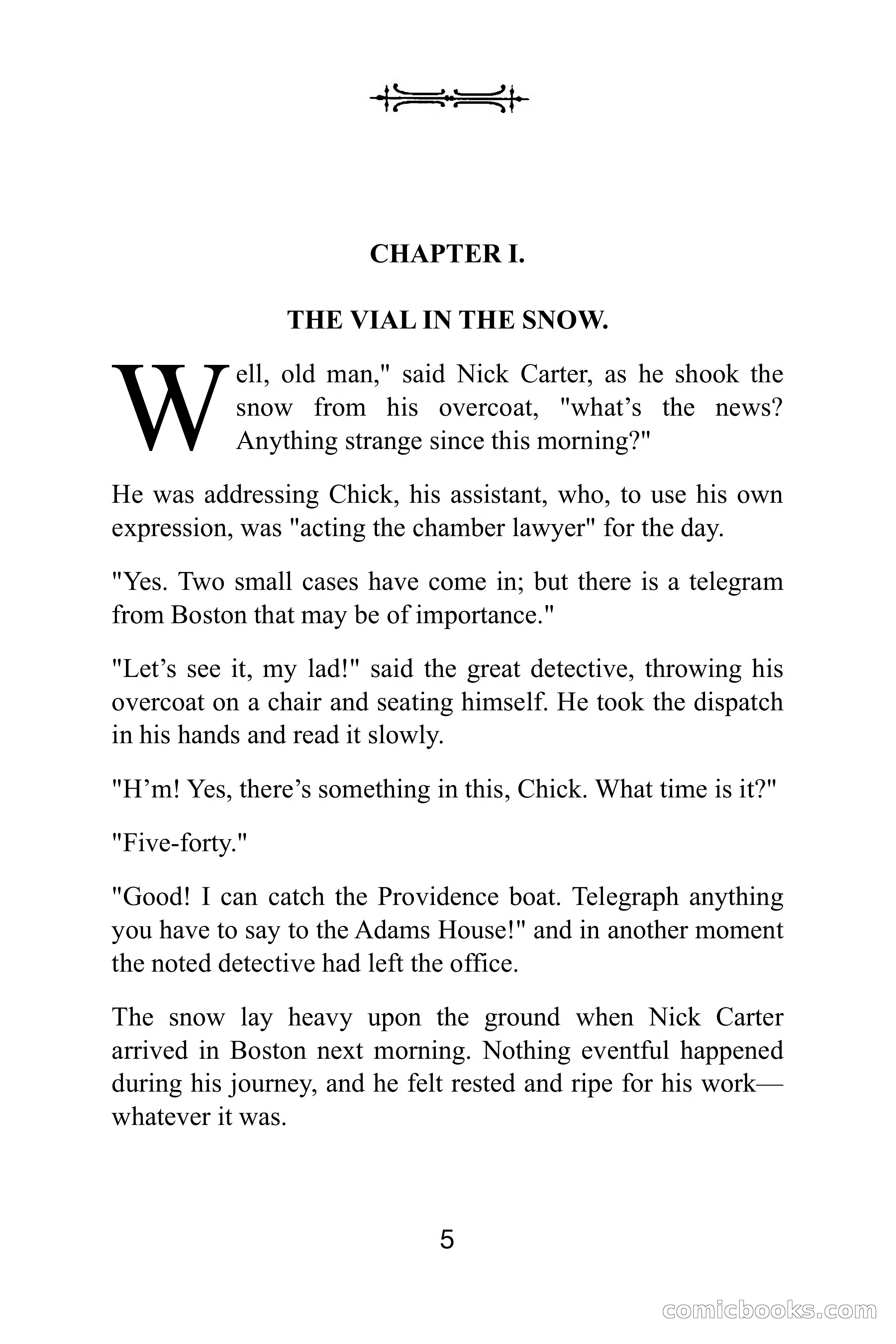 Nick Carter Weekly: The Little Glass Vial — page 5 of 86