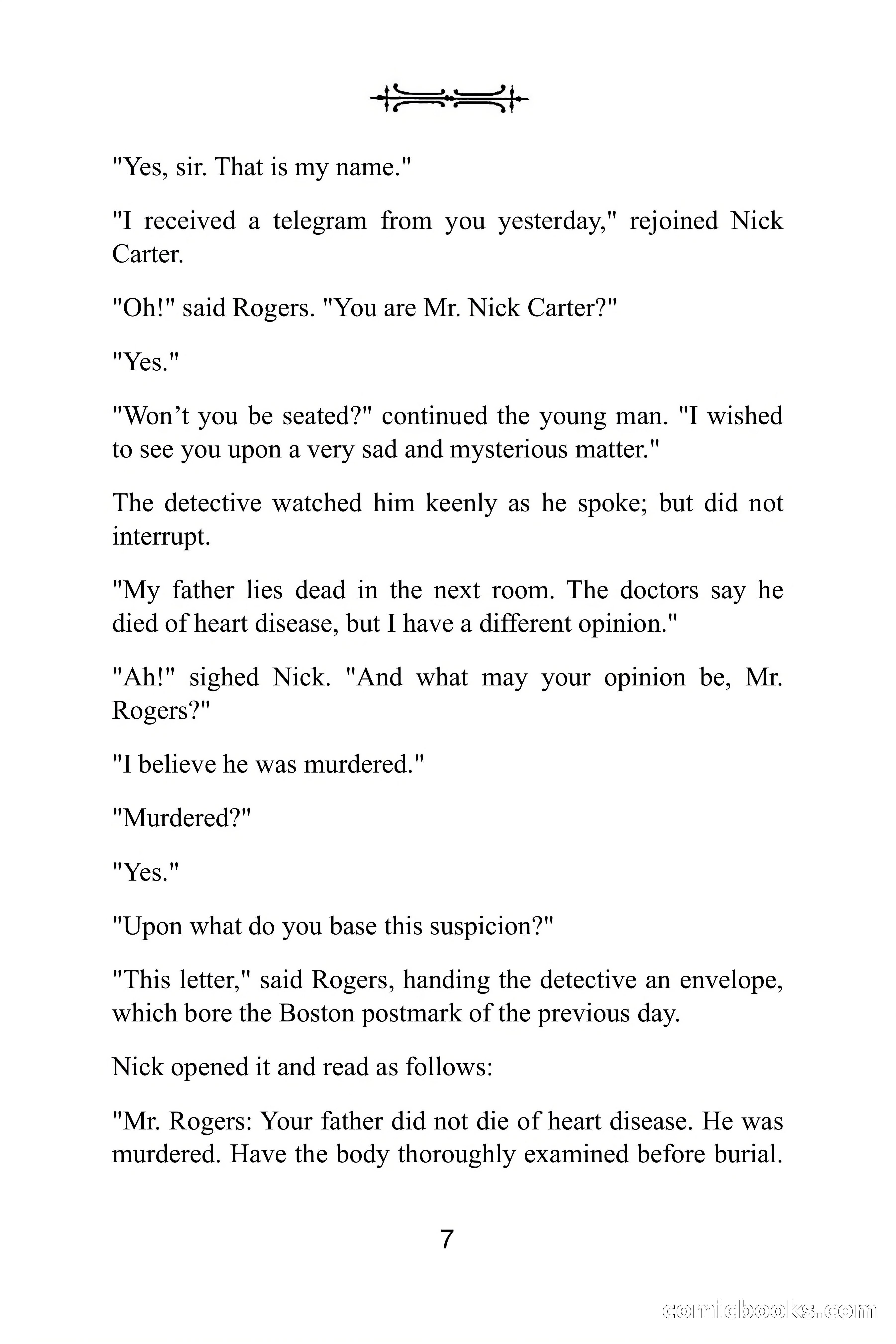 Nick Carter Weekly: The Little Glass Vial — page 7 of 86