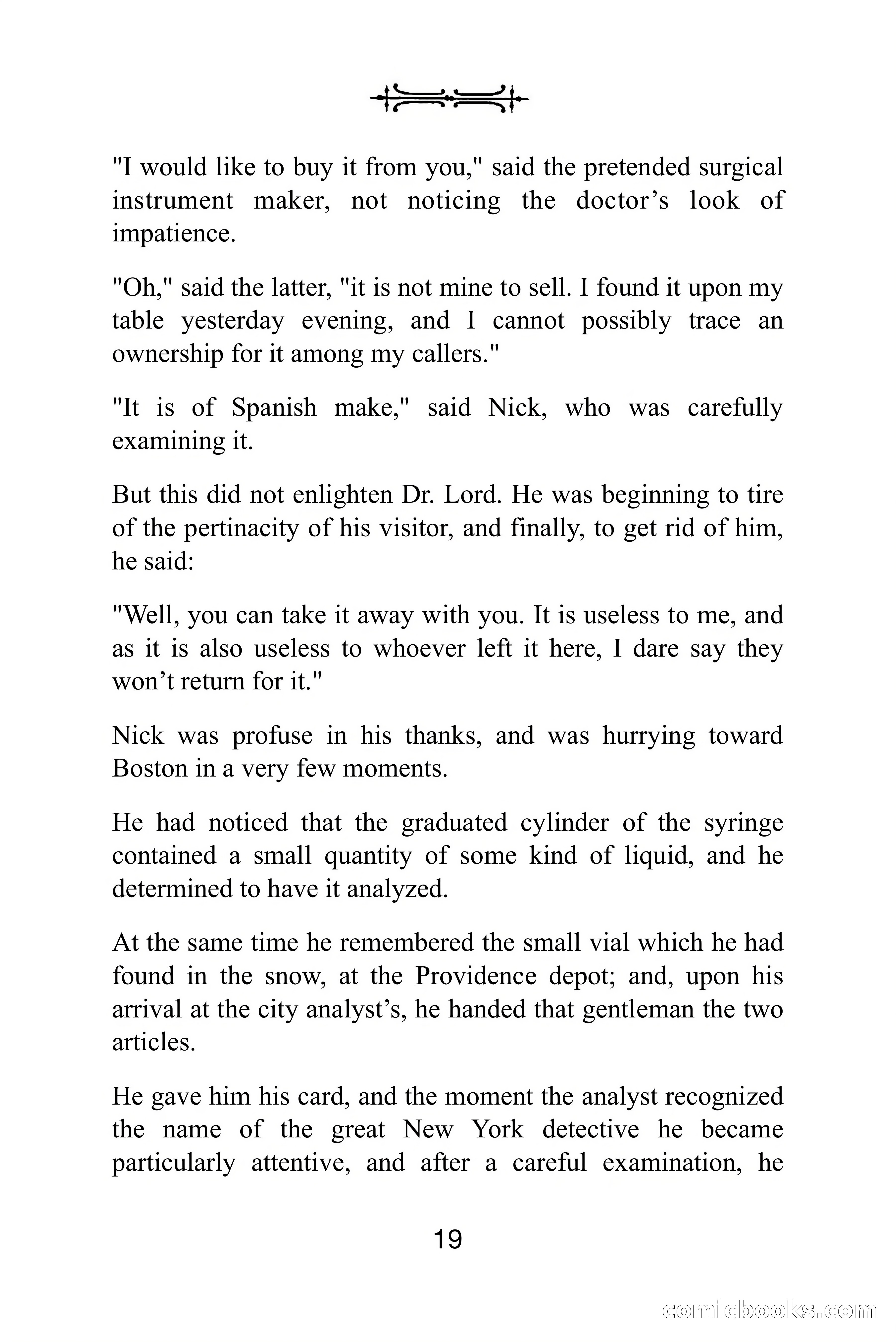 Nick Carter Weekly: The Little Glass Vial — page 19 of 86