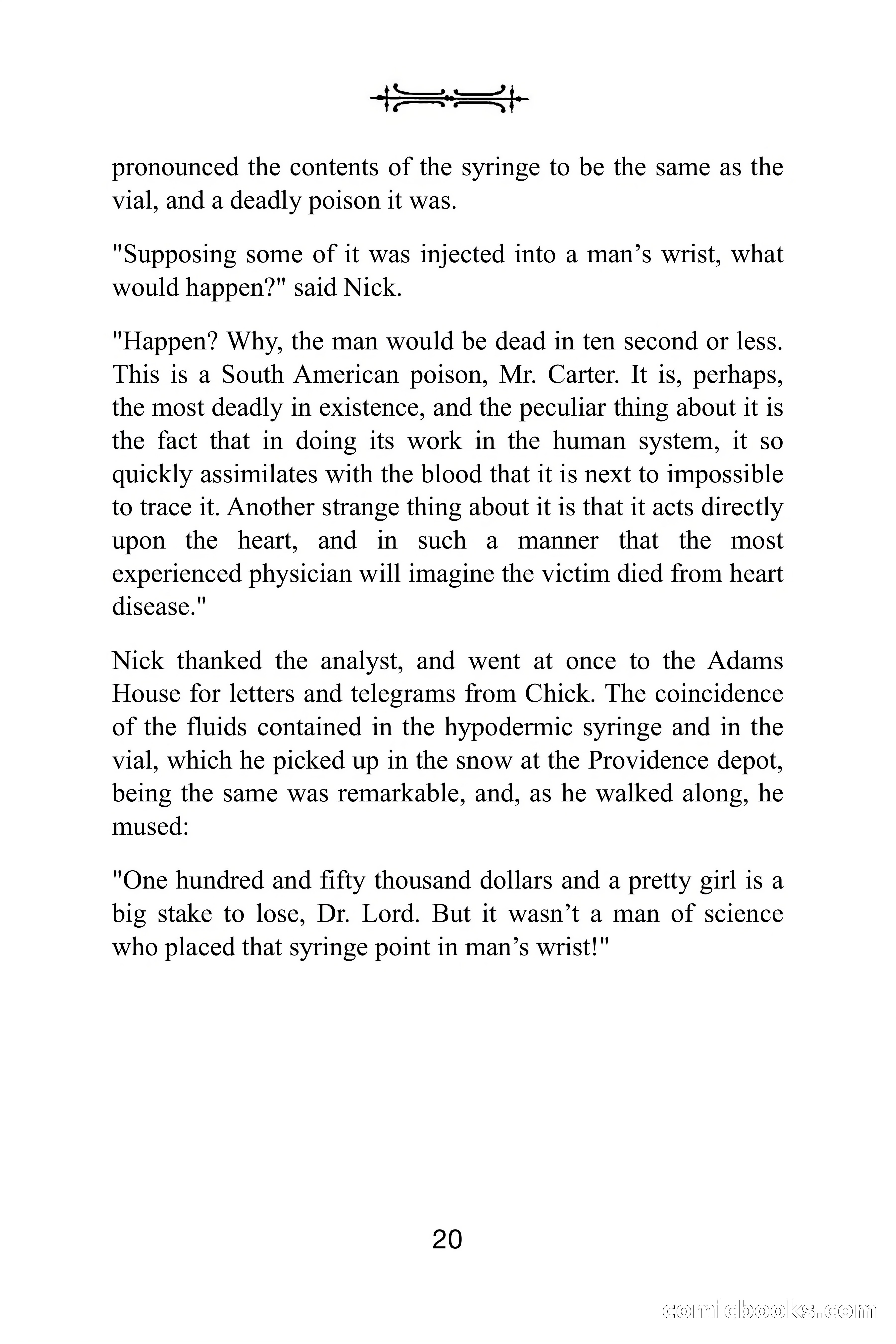 Nick Carter Weekly: The Little Glass Vial — page 20 of 86