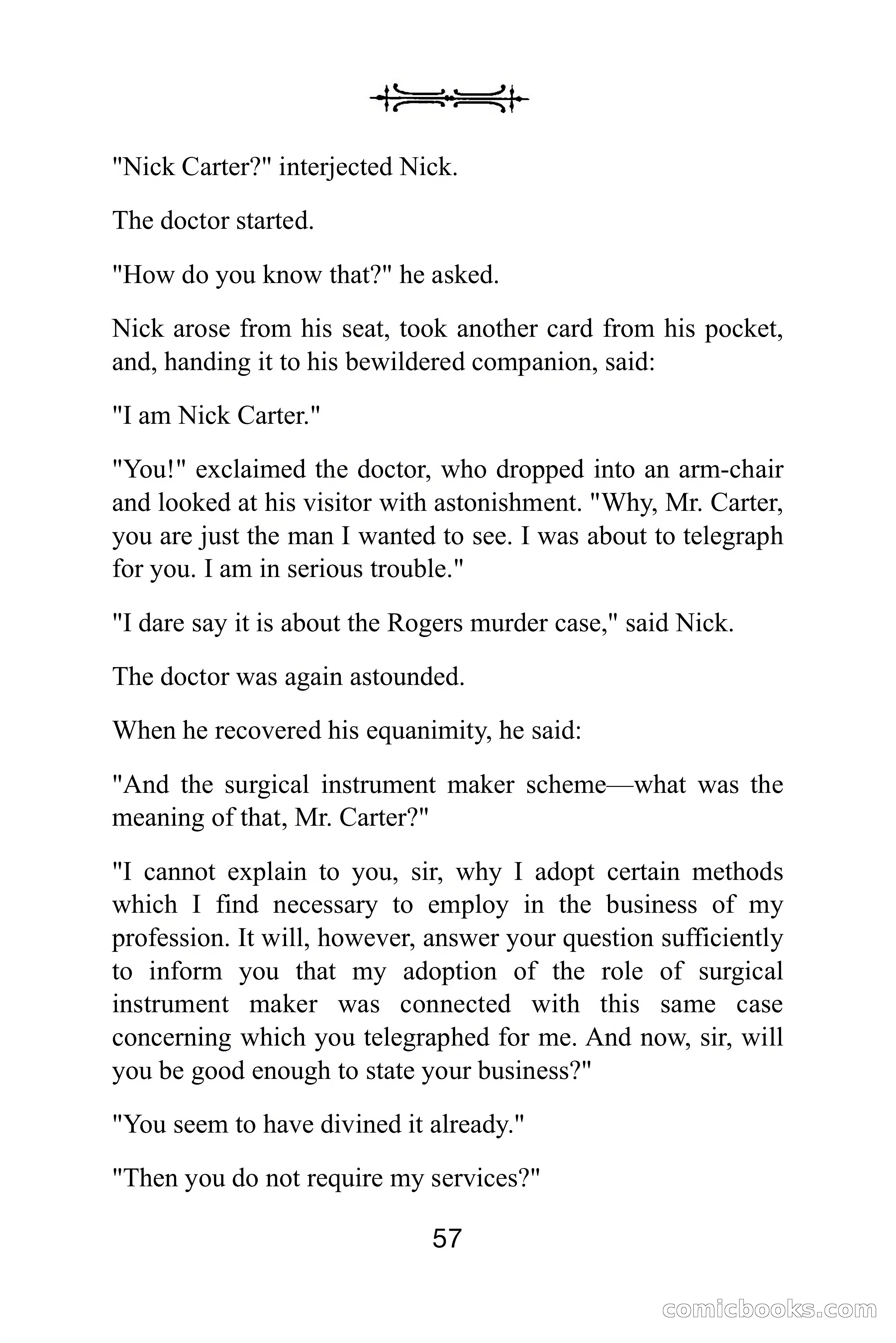 Nick Carter Weekly: The Little Glass Vial — page 57 of 86