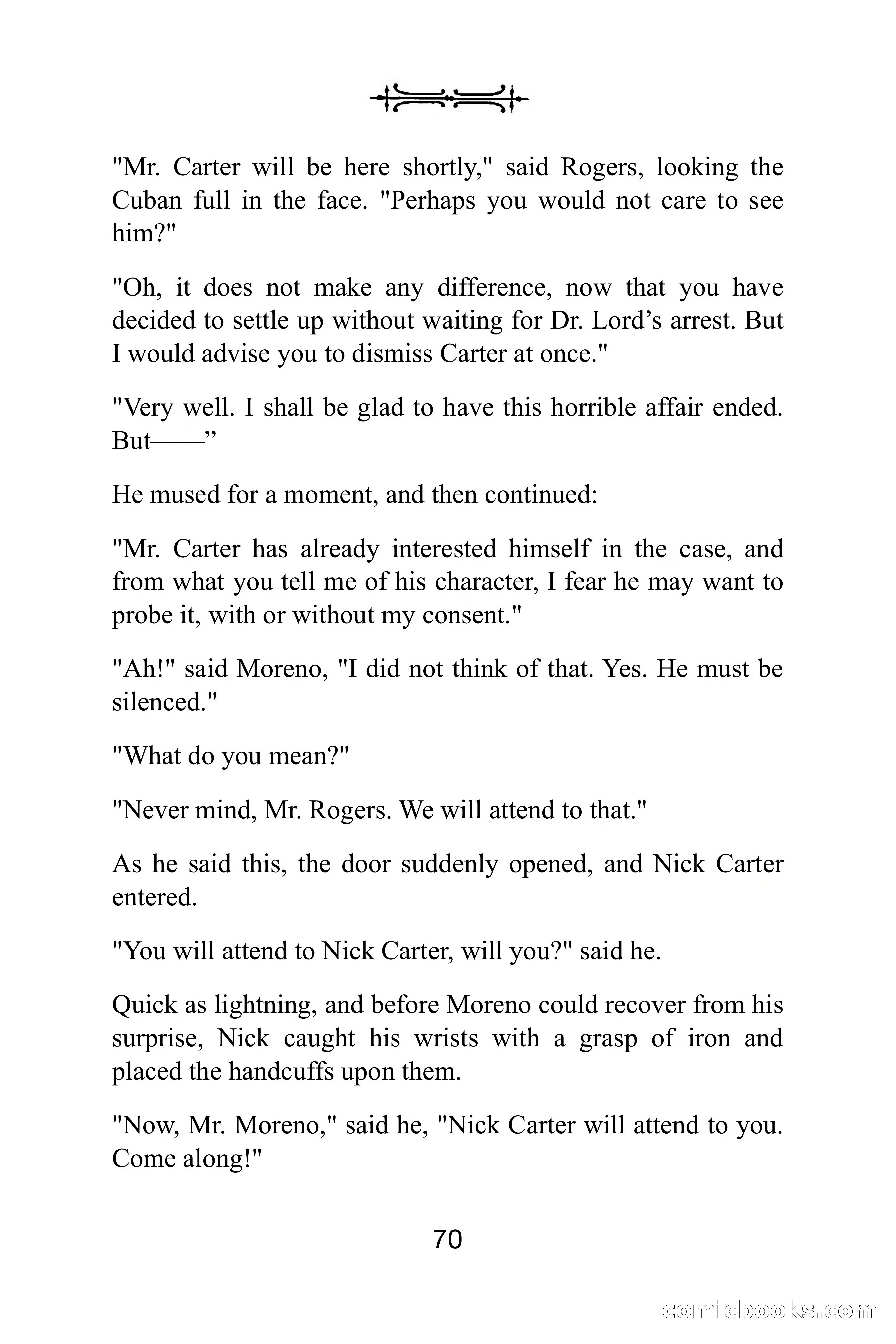 Nick Carter Weekly: The Little Glass Vial — page 70 of 86
