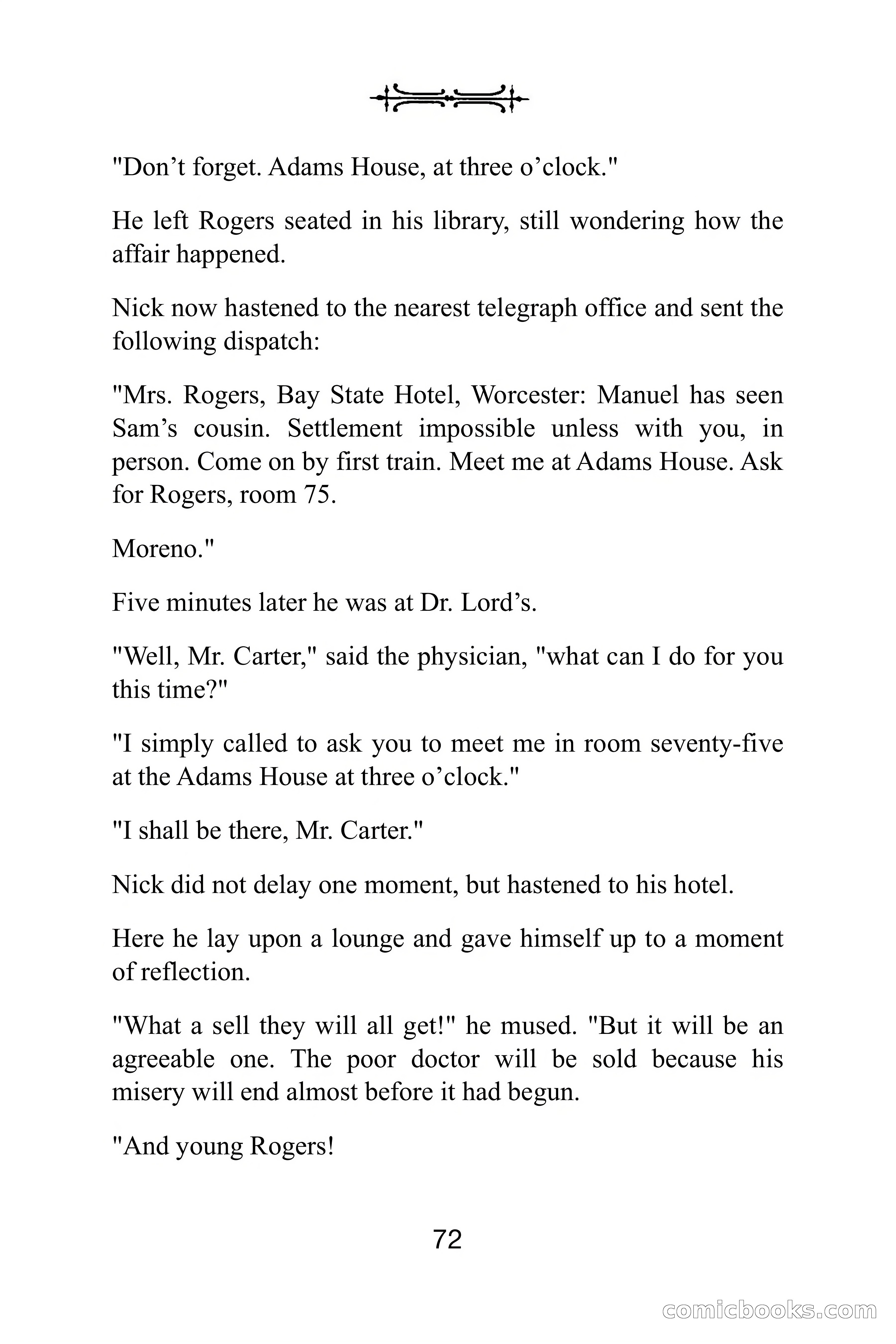 Nick Carter Weekly: The Little Glass Vial — page 72 of 86