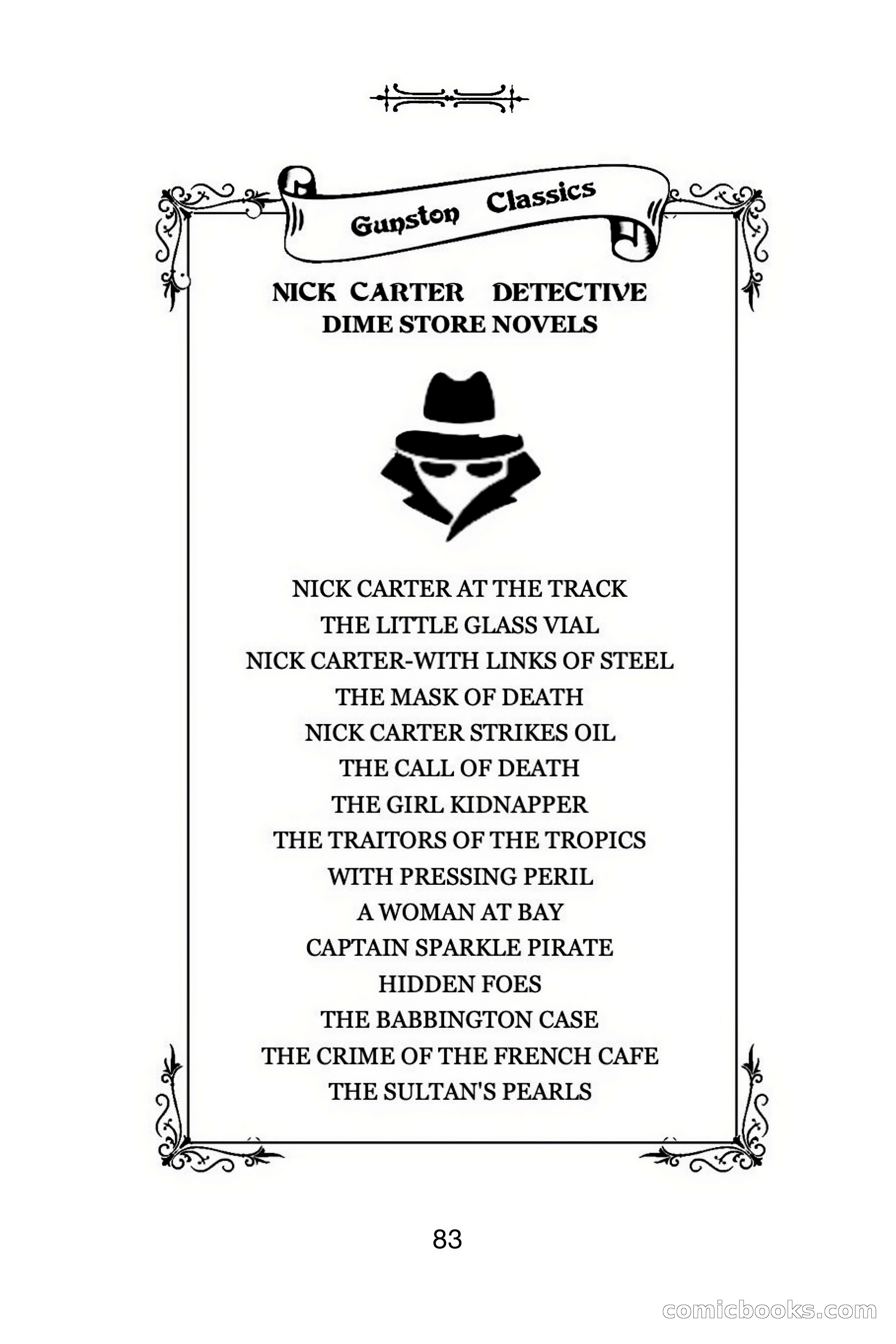Nick Carter Weekly: The Little Glass Vial — page 83 of 86