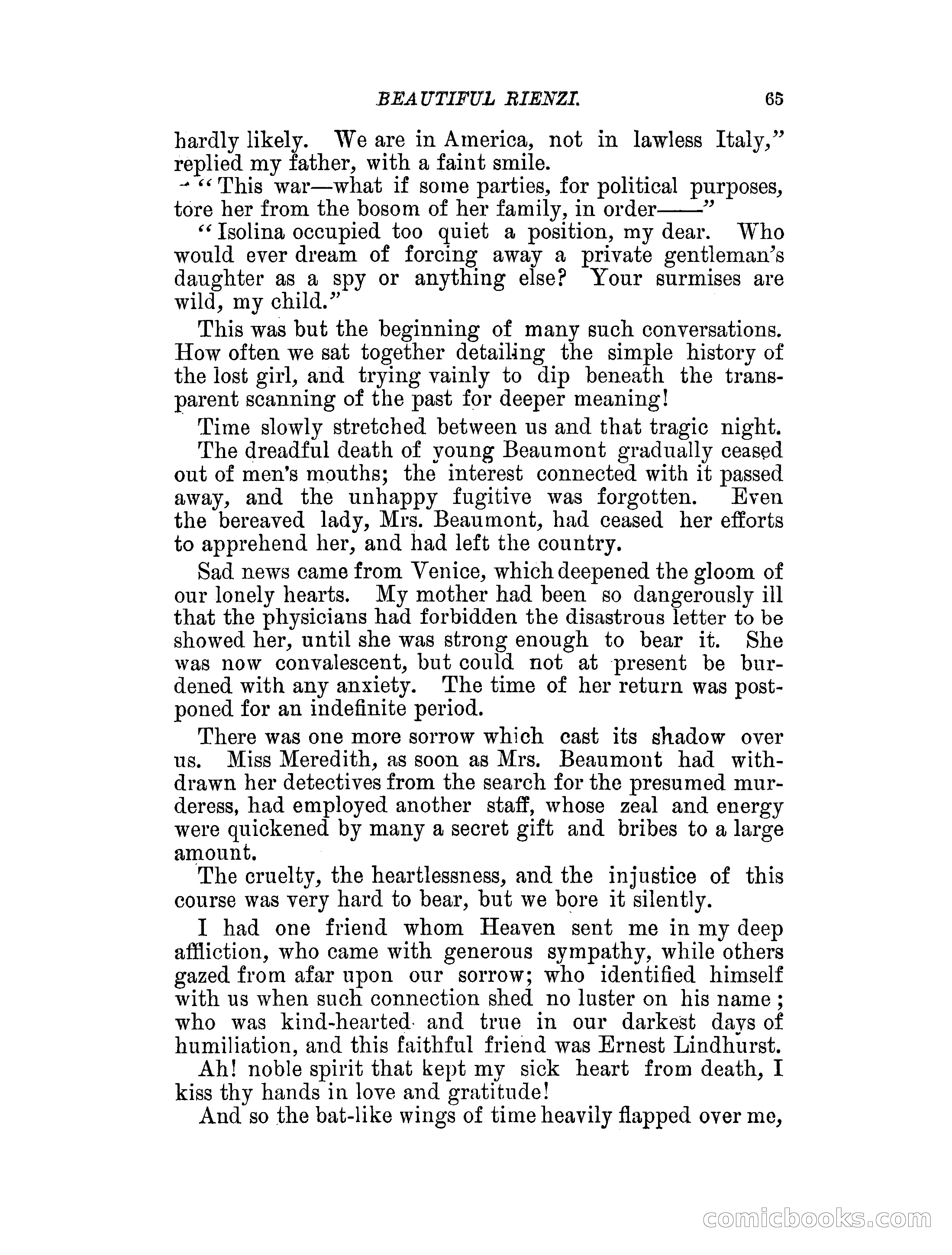 Beautiful Rienzi; or, The secret vendetta — page 70 of 287