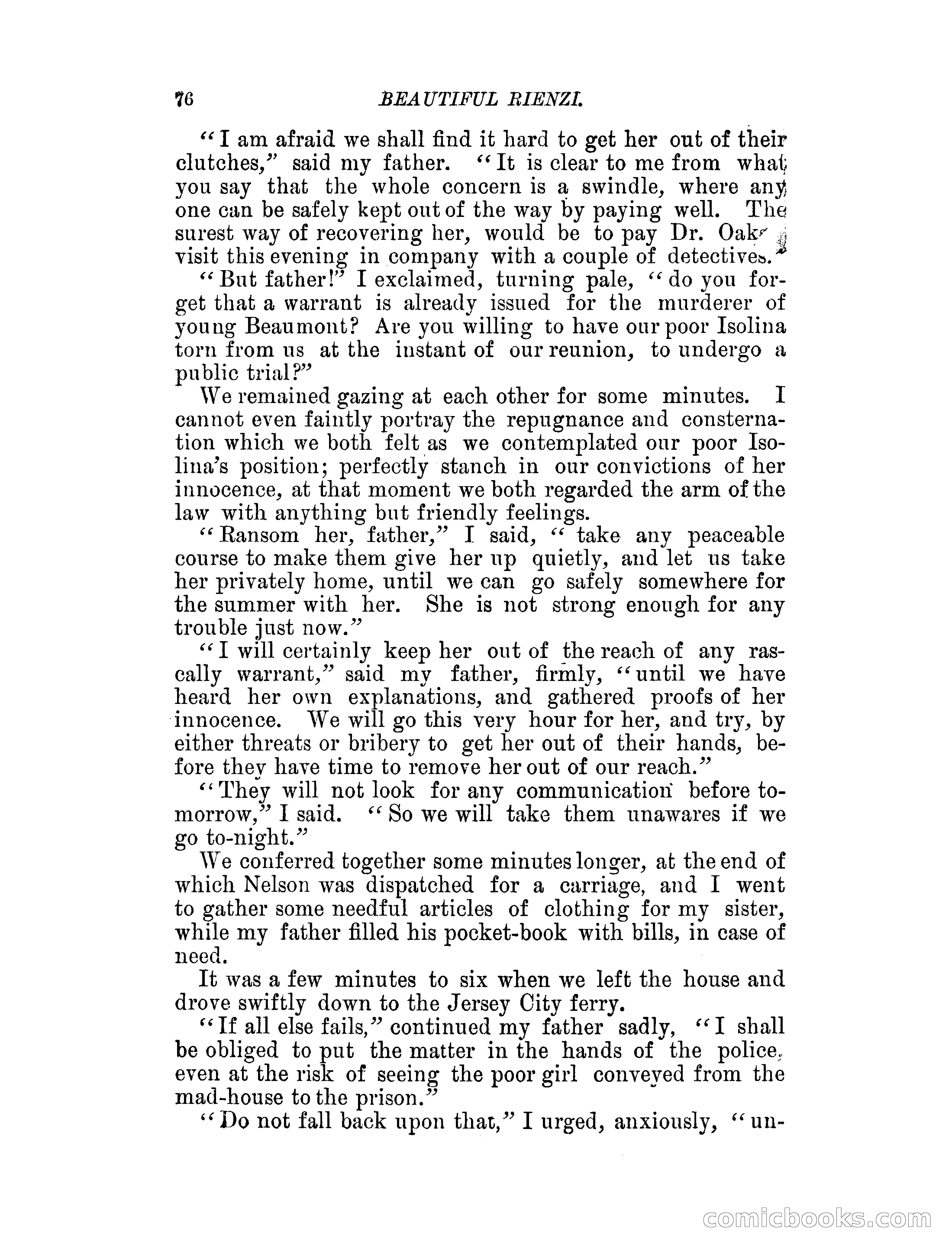 Beautiful Rienzi; or, The secret vendetta — page 81 of 287