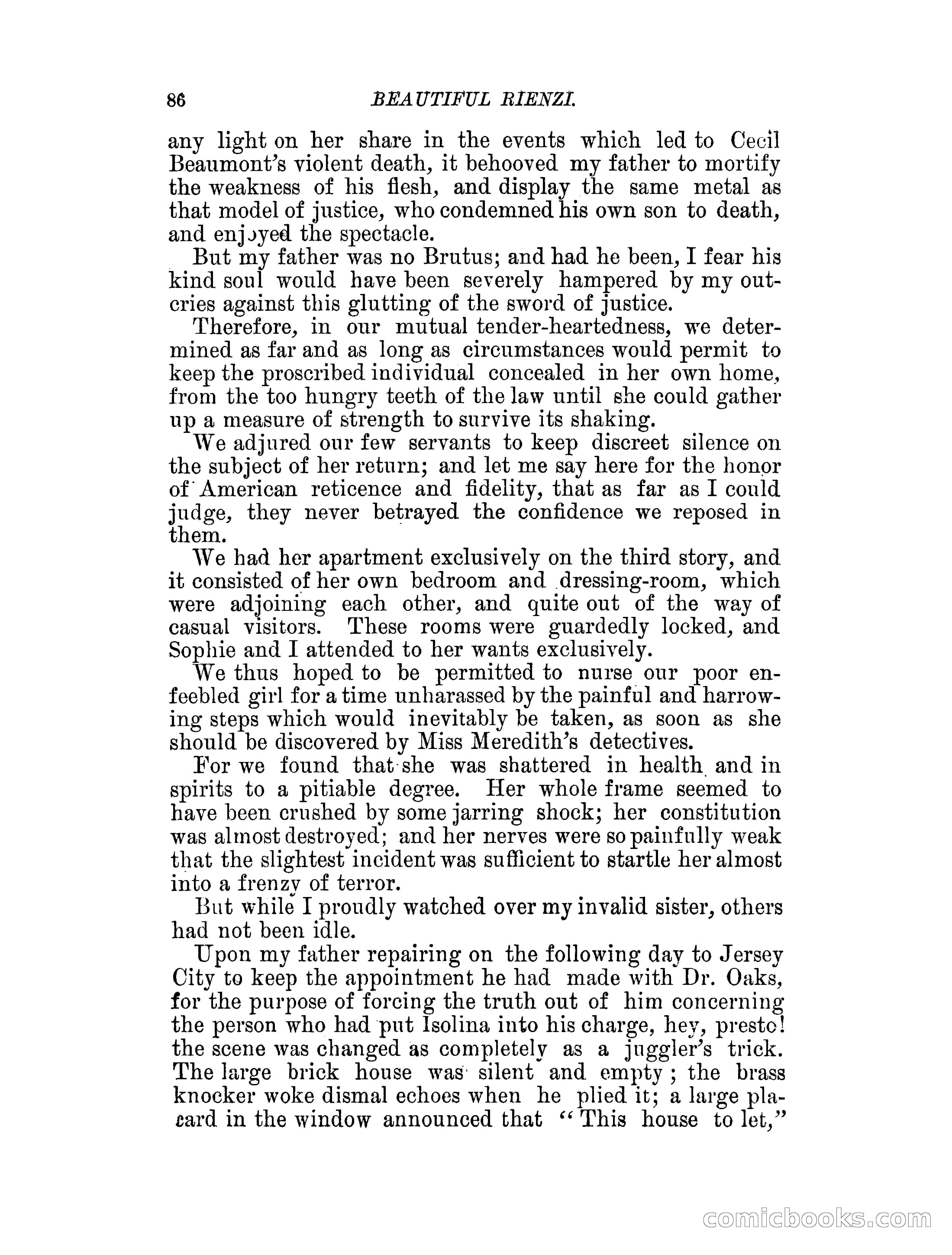 Beautiful Rienzi; or, The secret vendetta — page 91 of 287