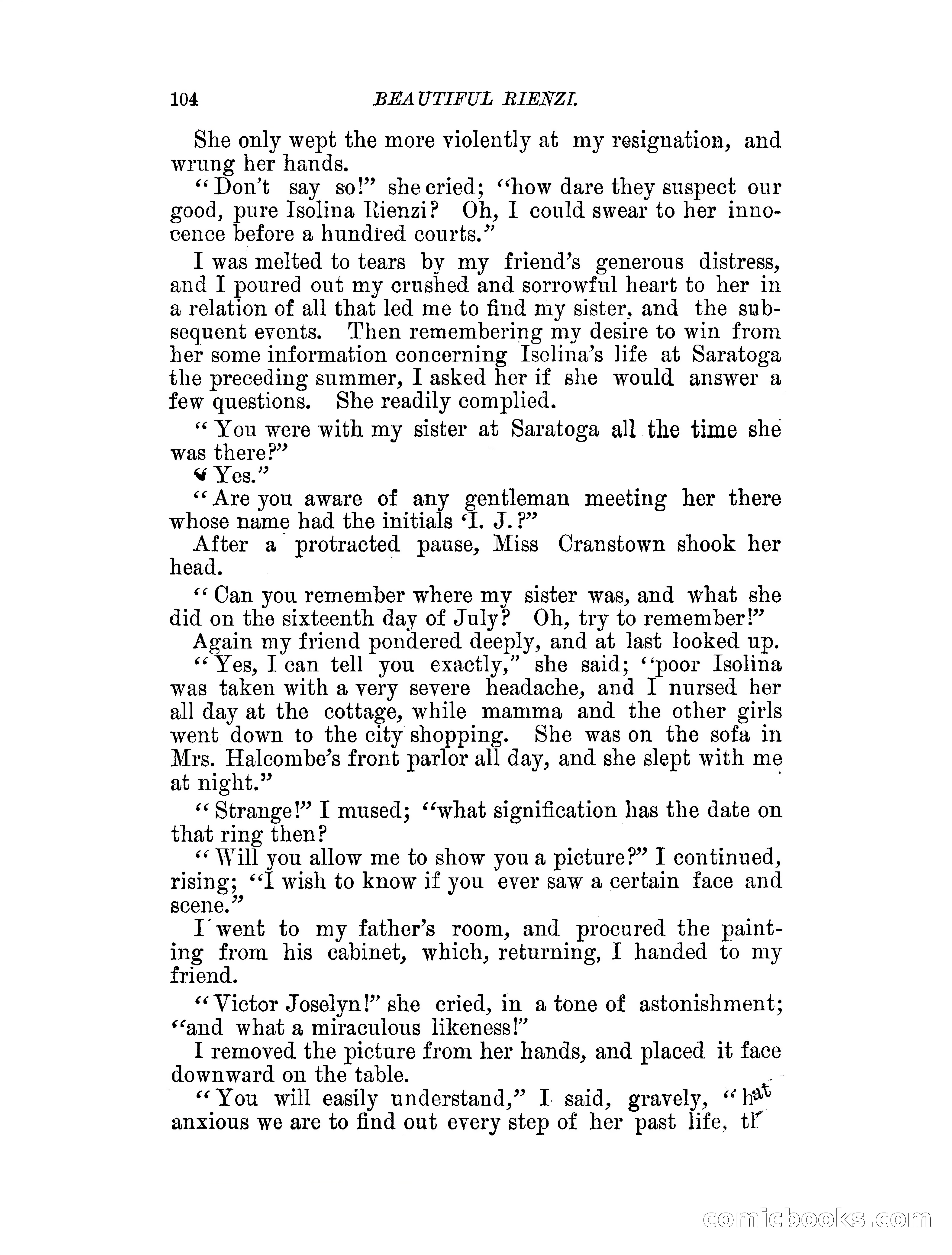 Beautiful Rienzi; or, The secret vendetta — page 109 of 287