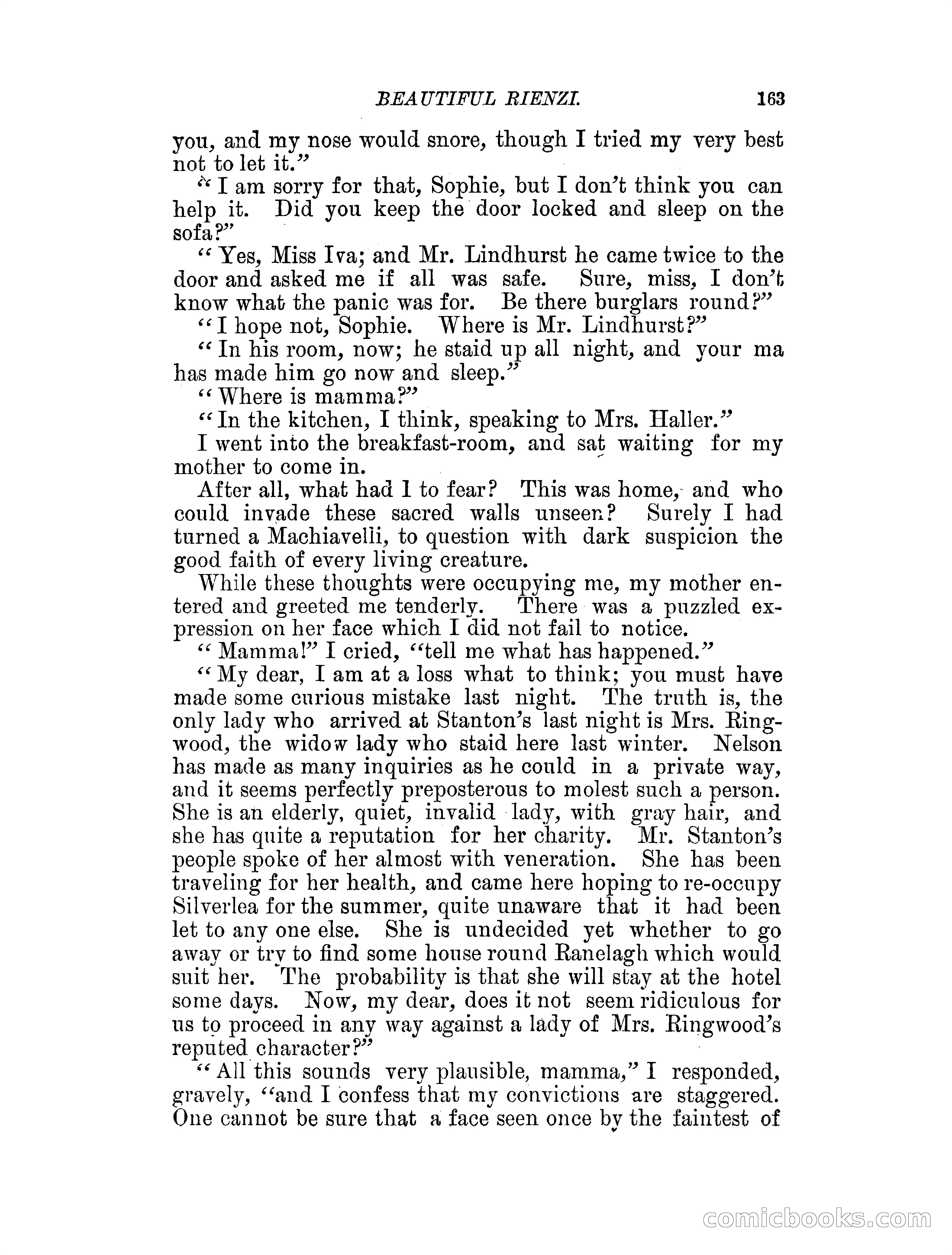 Beautiful Rienzi; or, The secret vendetta — page 168 of 287