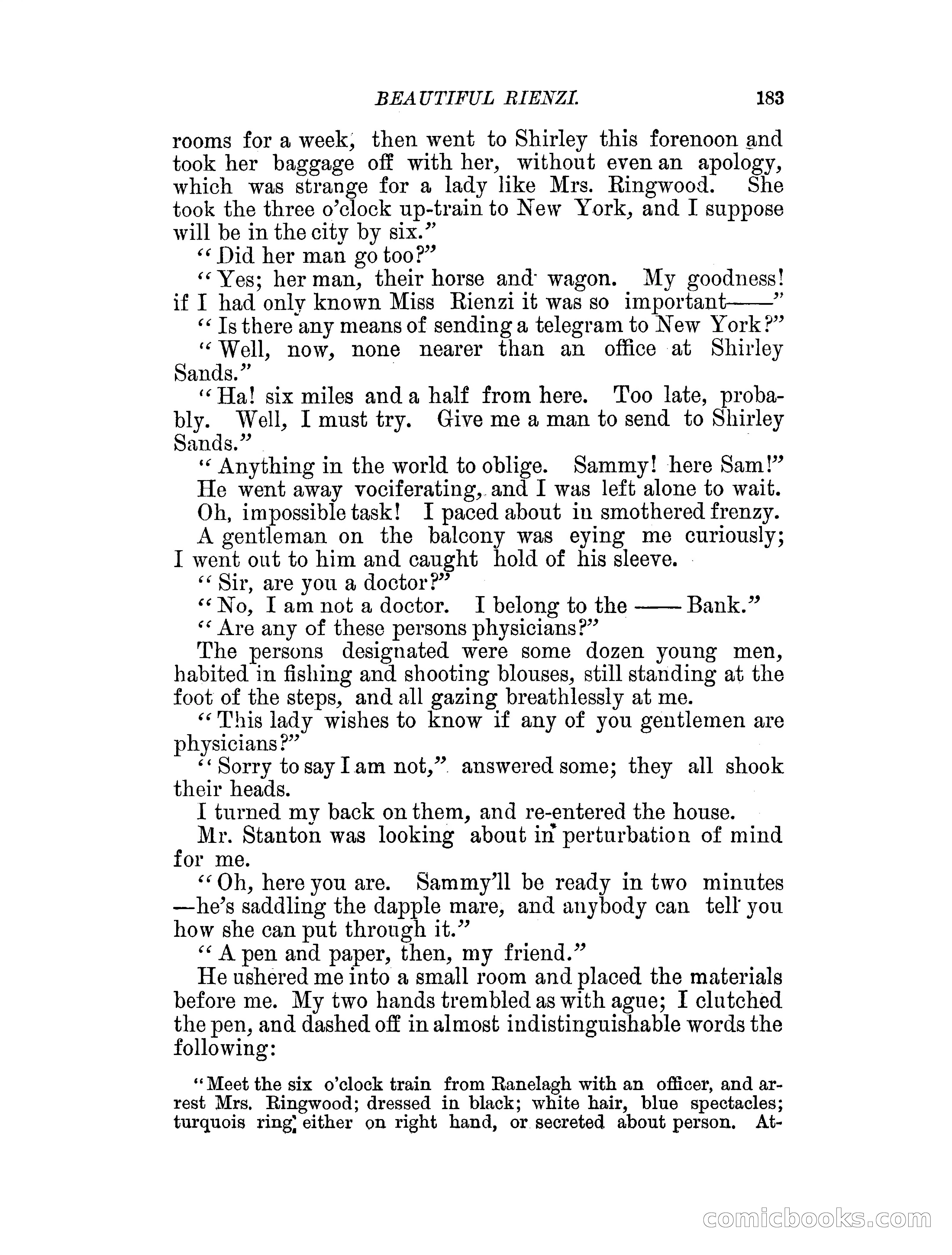 Beautiful Rienzi; or, The secret vendetta — page 188 of 287