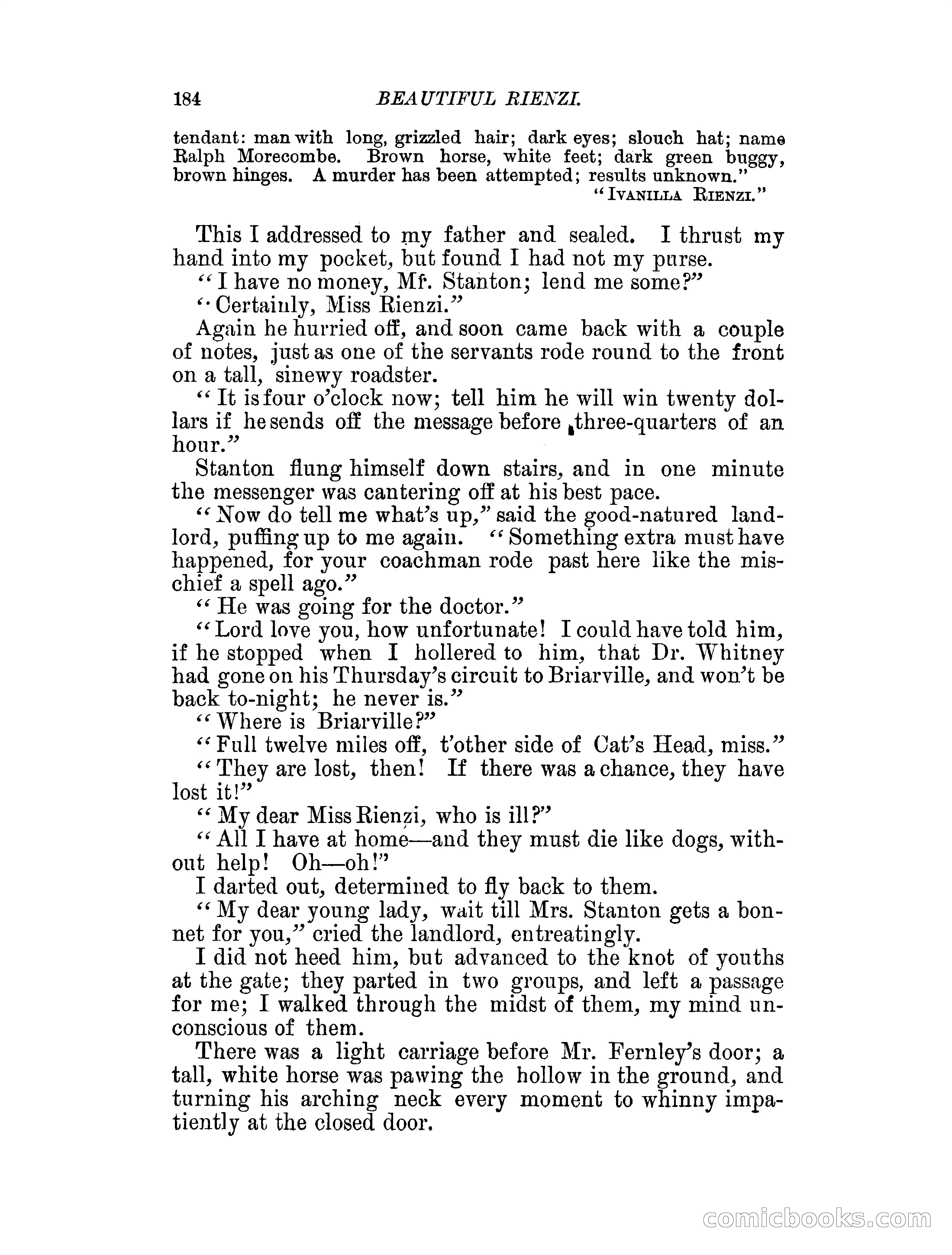 Beautiful Rienzi; or, The secret vendetta — page 189 of 287