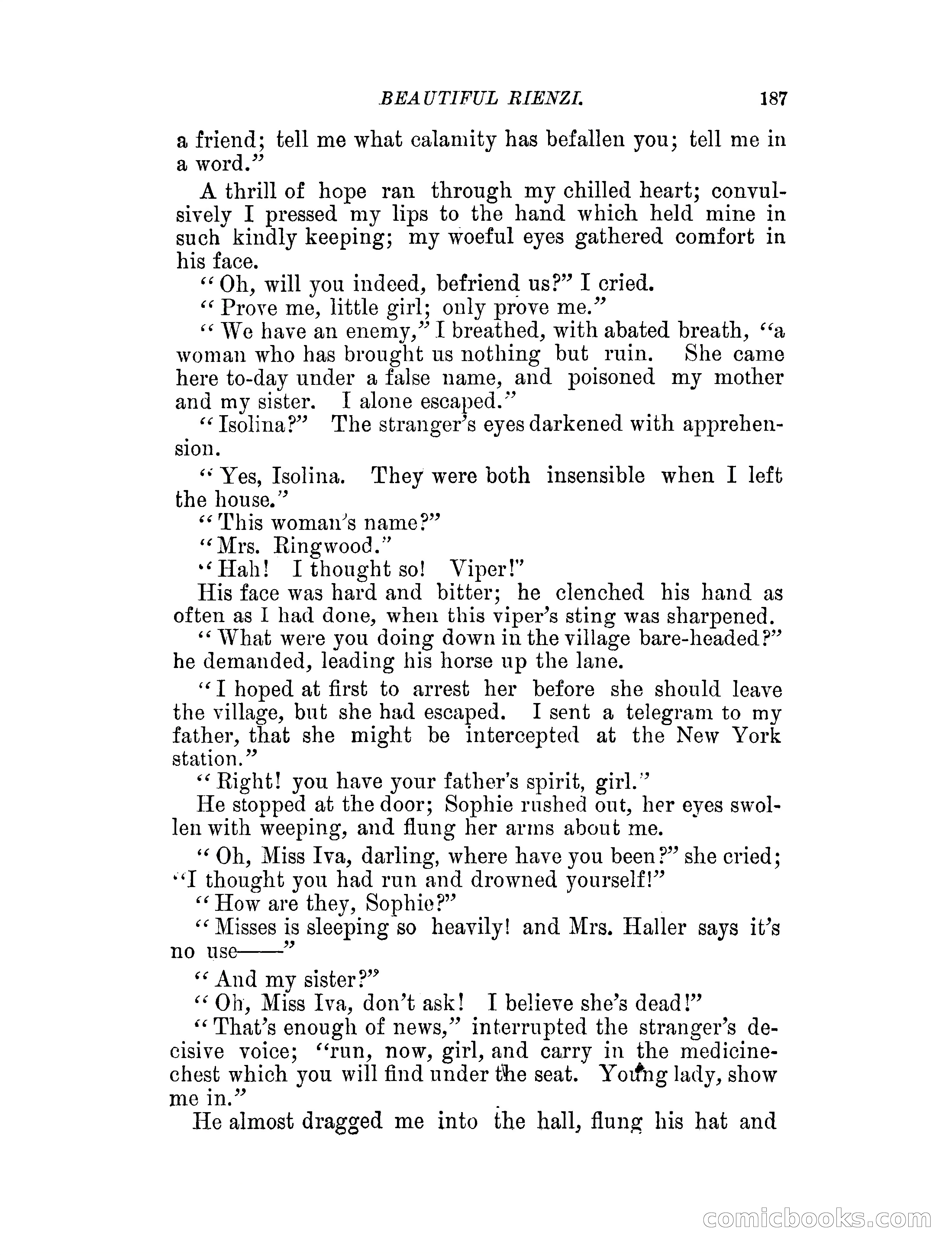 Beautiful Rienzi; or, The secret vendetta — page 192 of 287