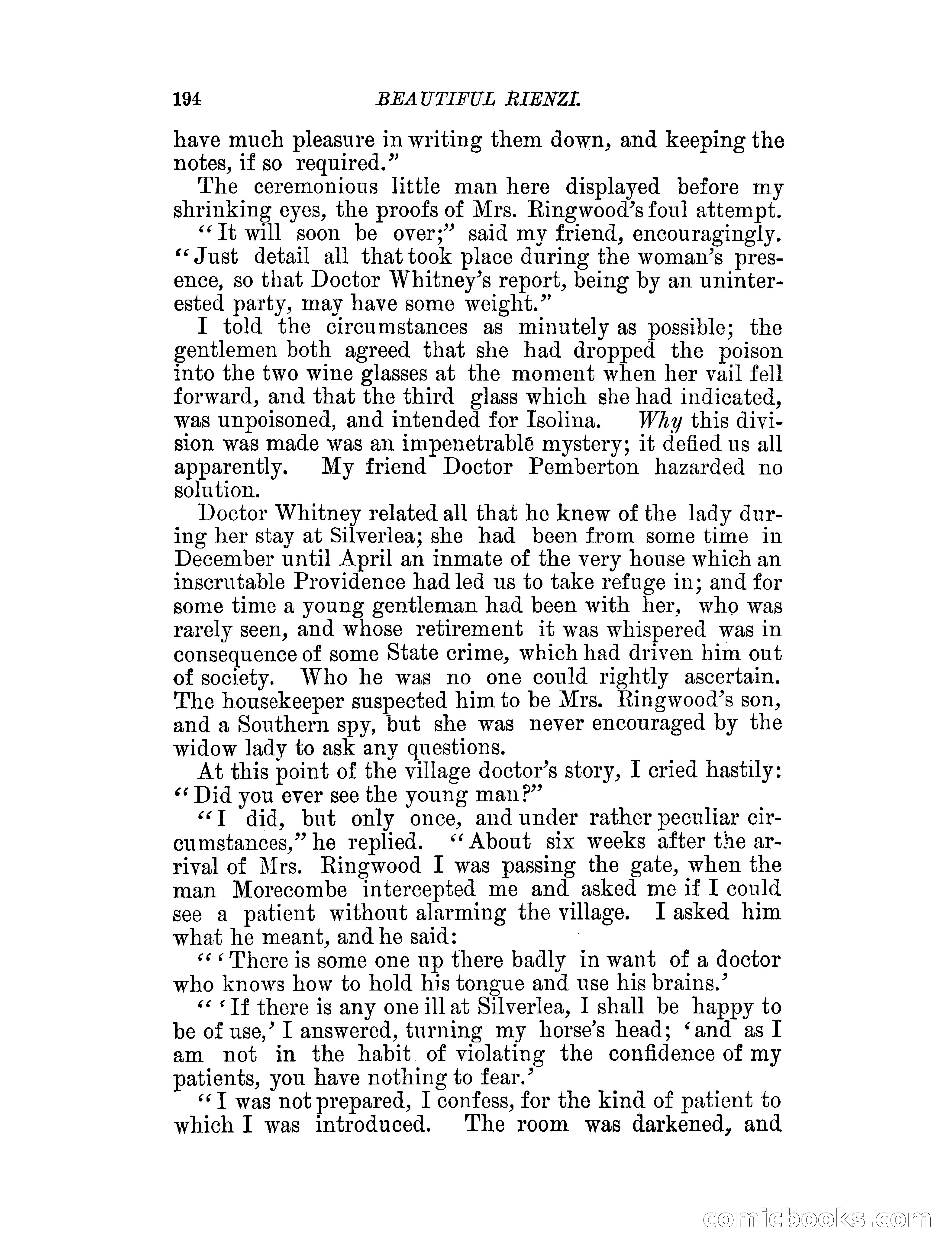 Beautiful Rienzi; or, The secret vendetta — page 199 of 287